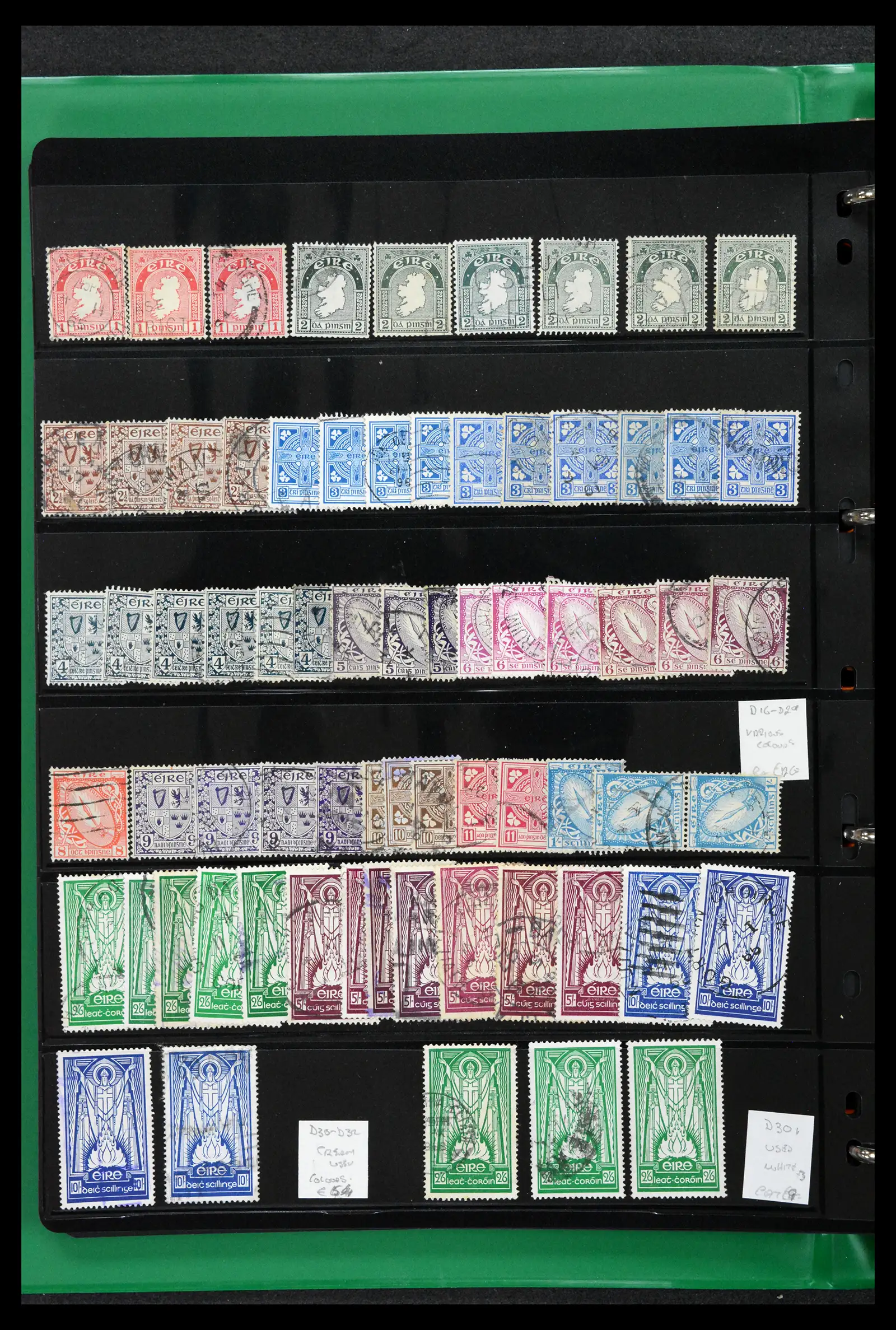 42178 0018 - Postzegelverzameling 42178 Ierland langlopende uitgaven 1922-2001.