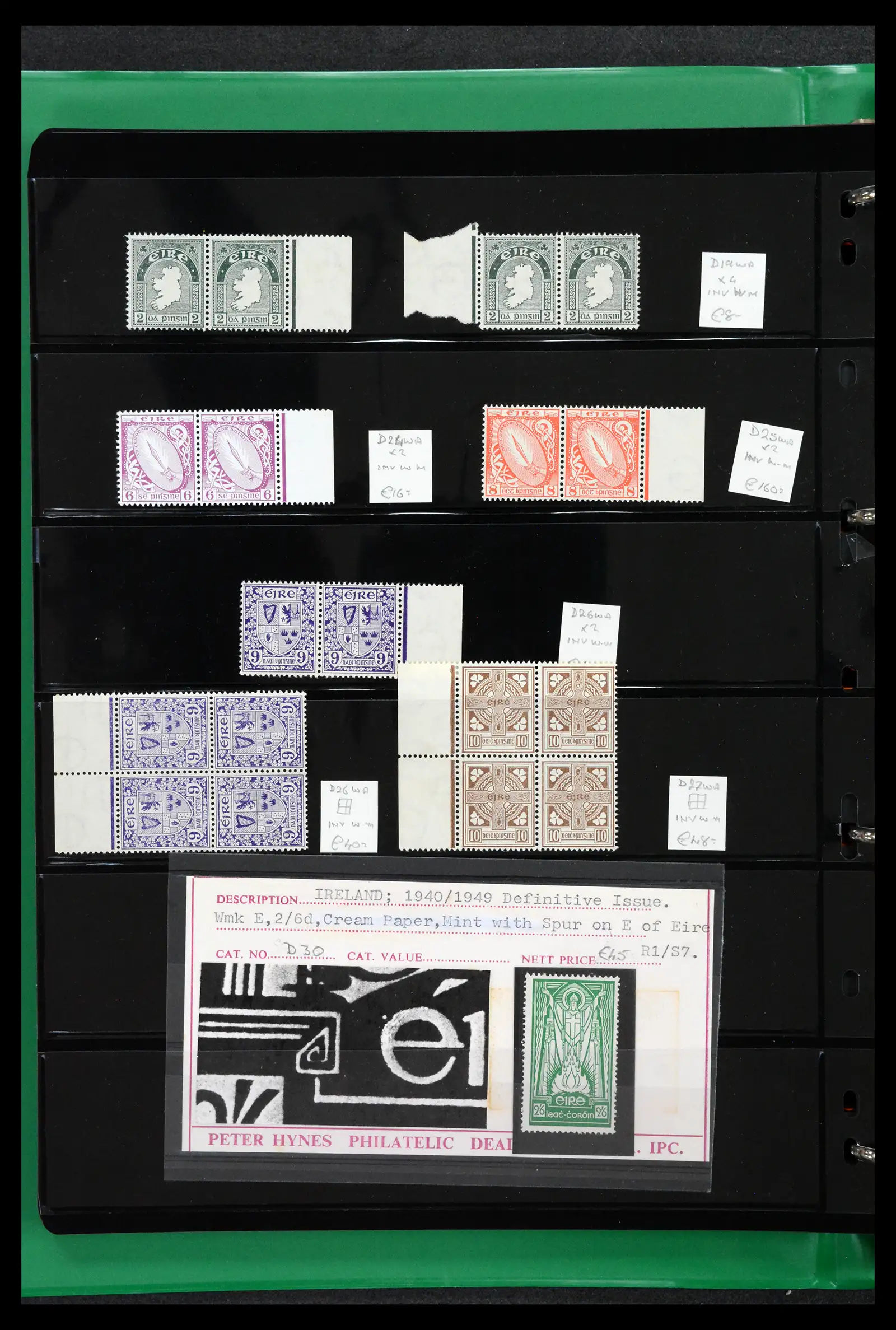 42178 0020 - Postzegelverzameling 42178 Ierland langlopende uitgaven 1922-2001.
