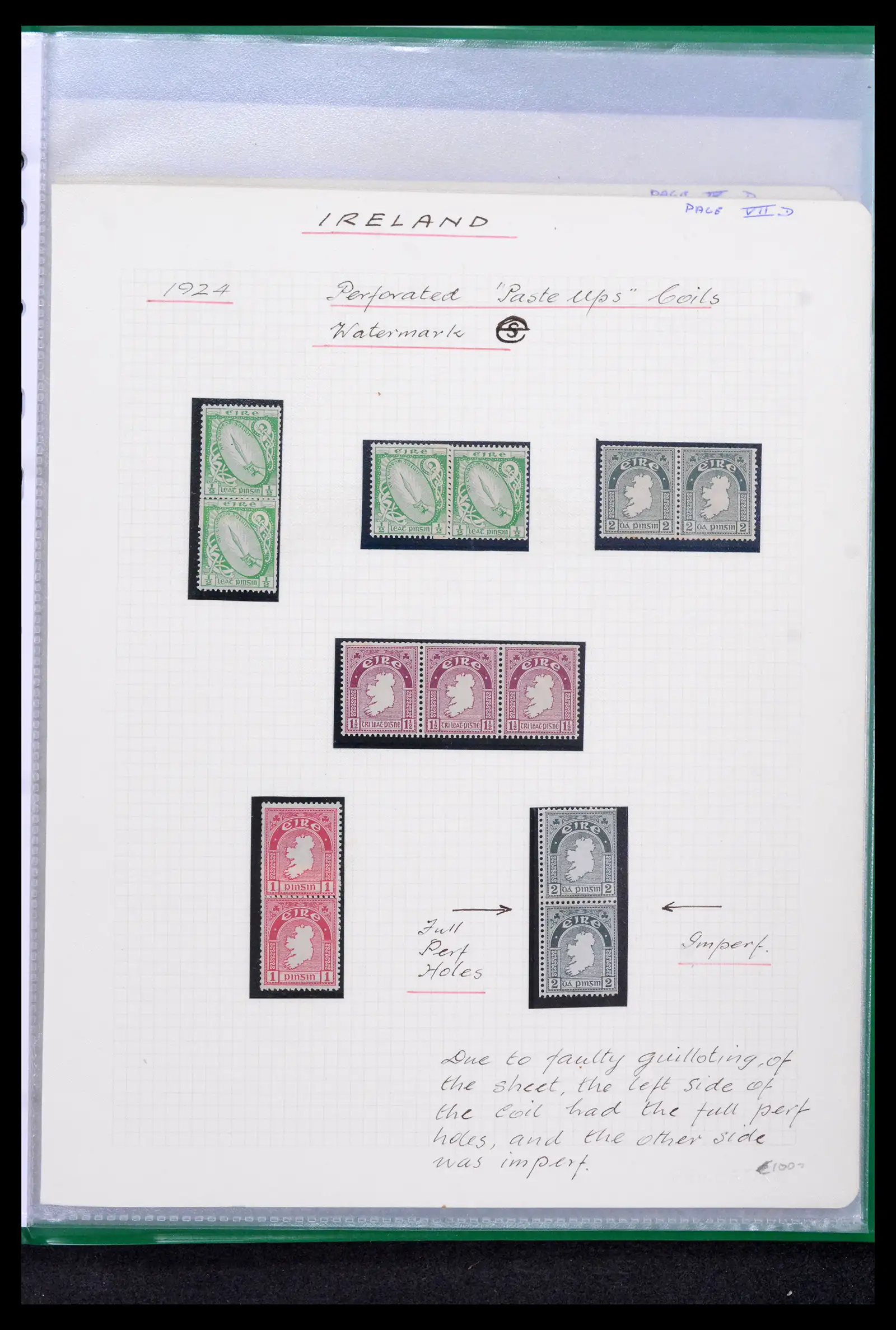 42178 0026 - Postzegelverzameling 42178 Ierland langlopende uitgaven 1922-2001.