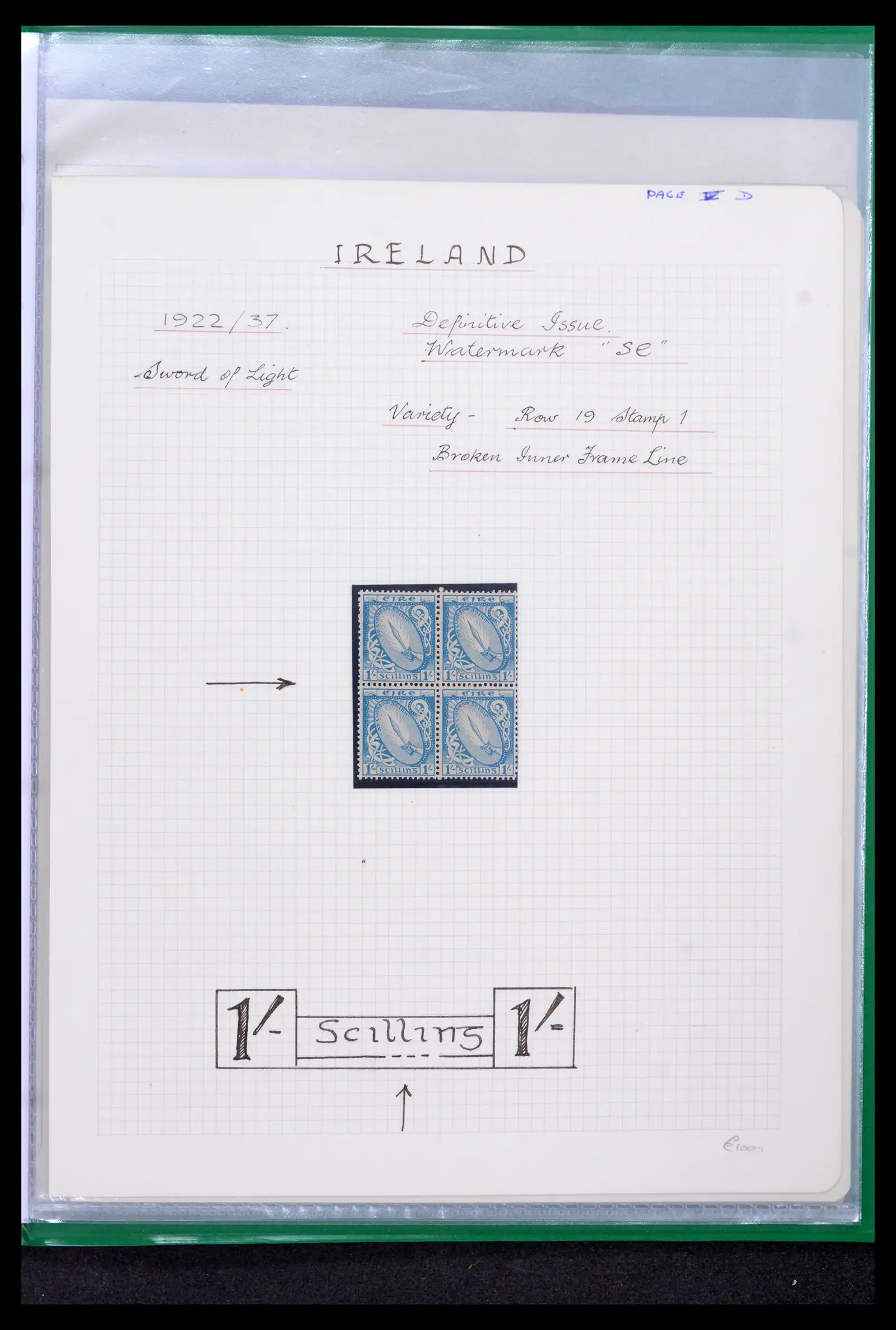 42178 0028 - Postzegelverzameling 42178 Ierland langlopende uitgaven 1922-2001.