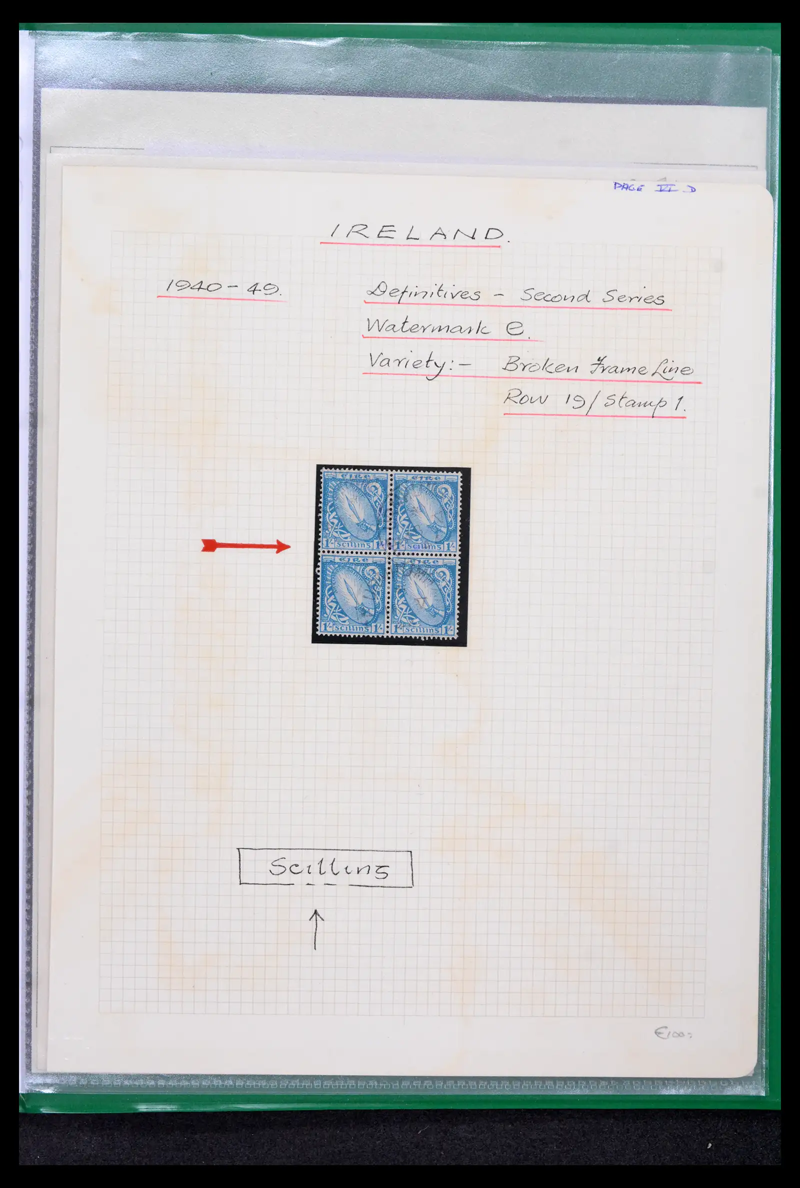 42178 0030 - Postzegelverzameling 42178 Ierland langlopende uitgaven 1922-2001.