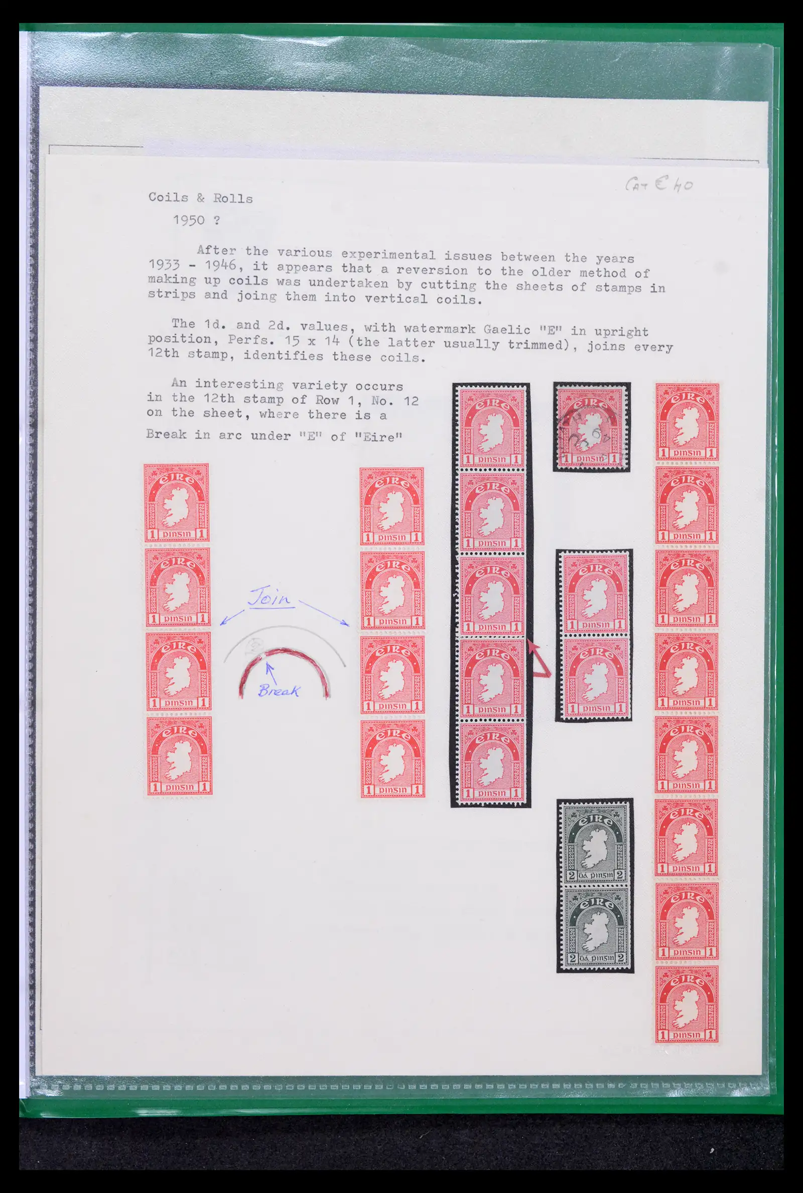42178 0031 - Postzegelverzameling 42178 Ierland langlopende uitgaven 1922-2001.