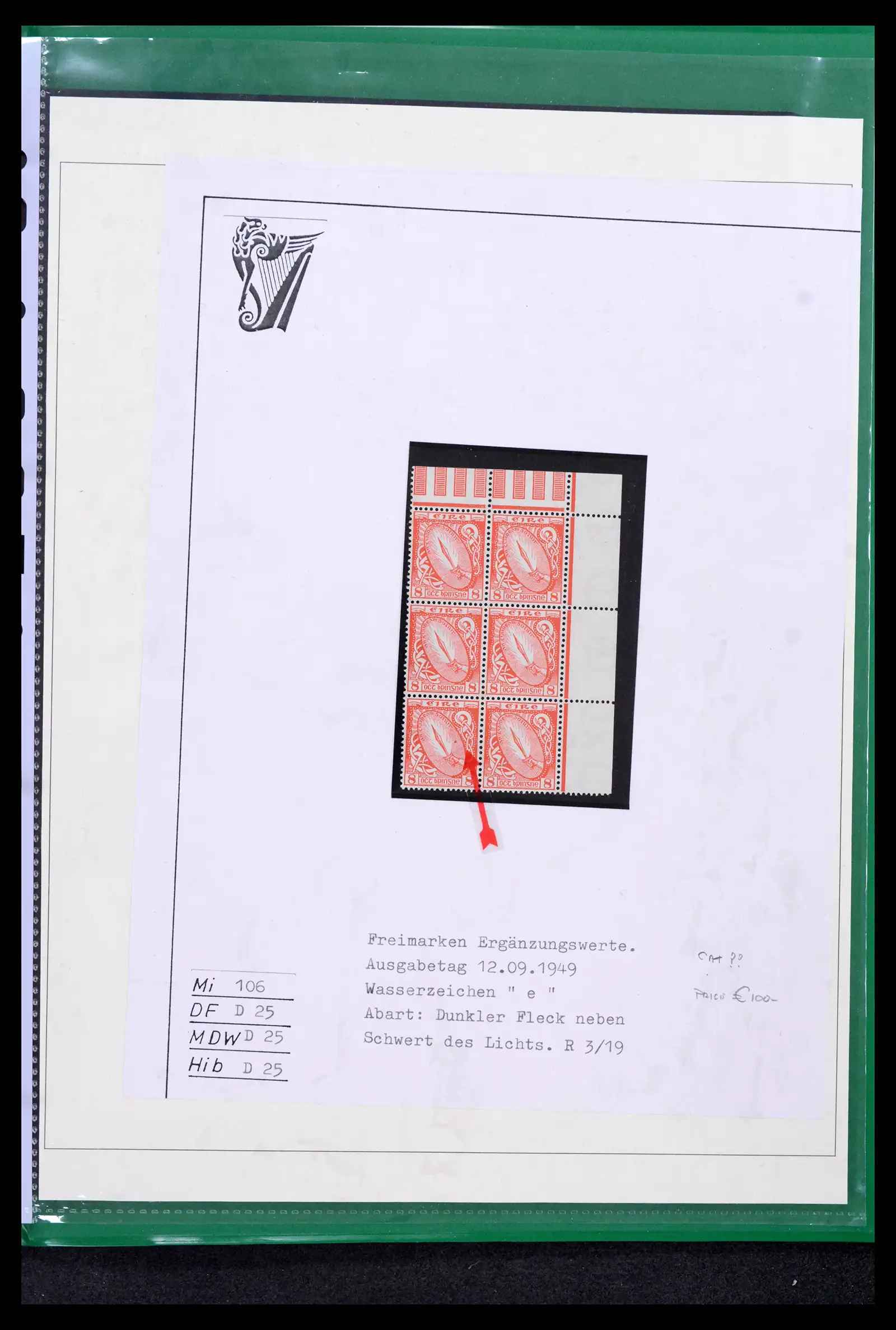 42178 0032 - Postzegelverzameling 42178 Ierland langlopende uitgaven 1922-2001.