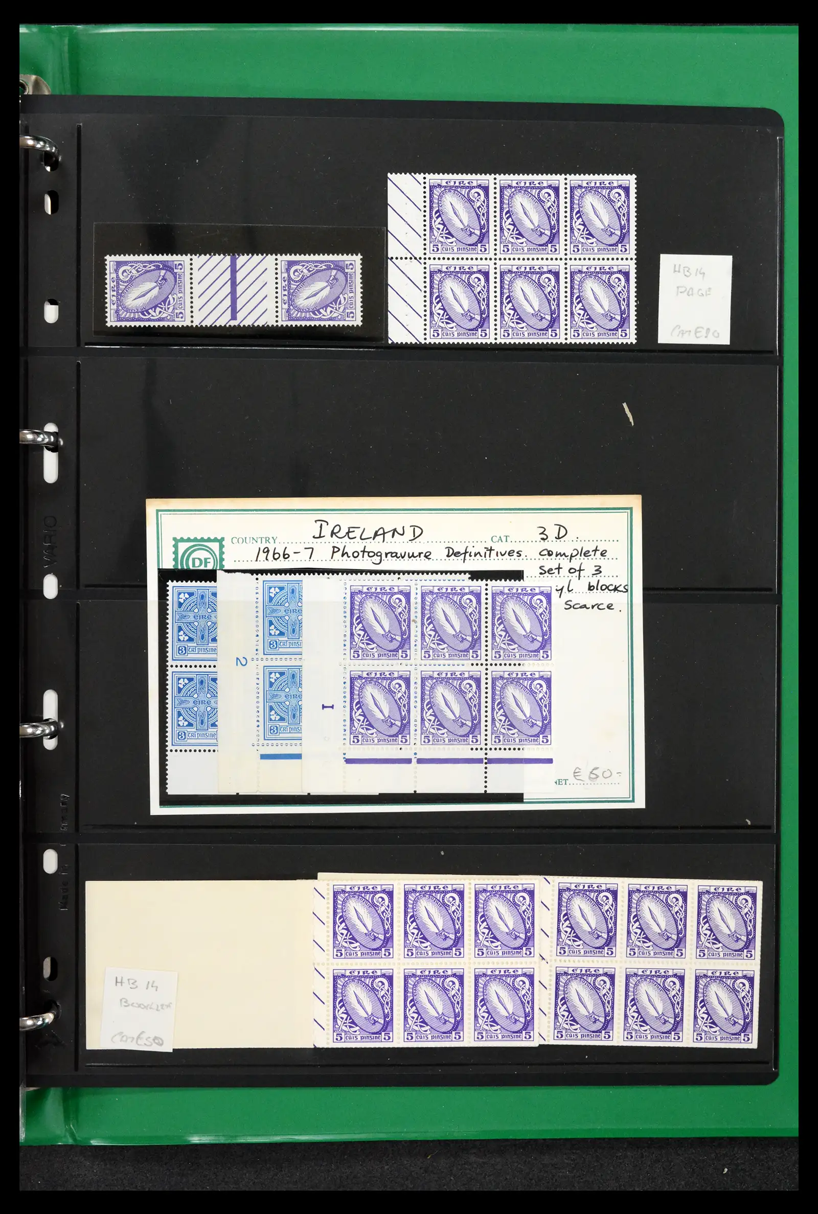 42178 0034 - Postzegelverzameling 42178 Ierland langlopende uitgaven 1922-2001.