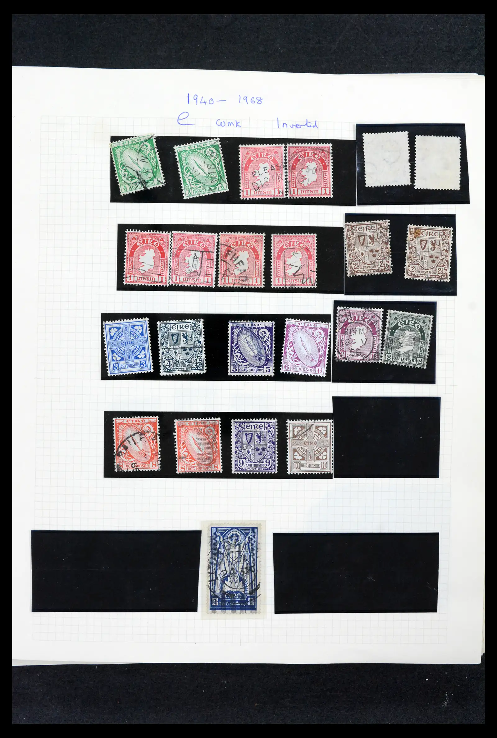42178 0036 - Postzegelverzameling 42178 Ierland langlopende uitgaven 1922-2001.