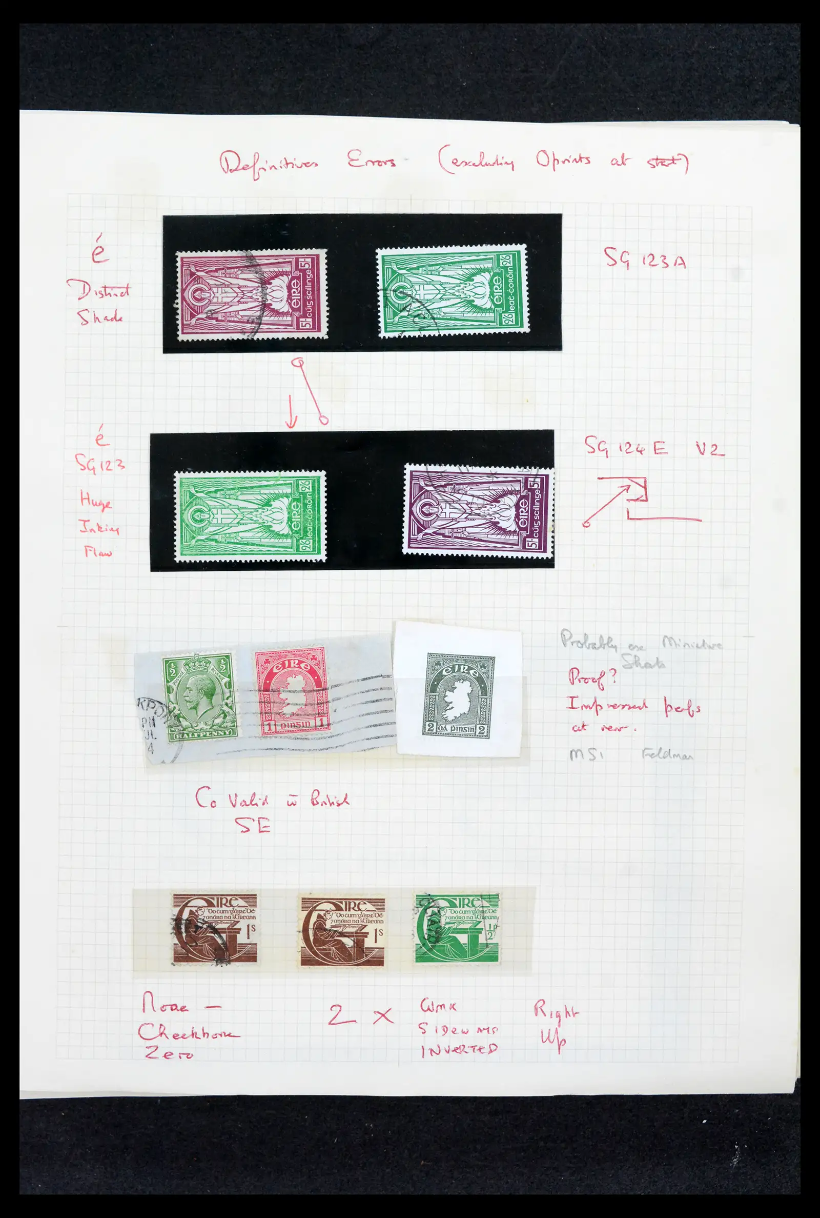 42178 0038 - Postzegelverzameling 42178 Ierland langlopende uitgaven 1922-2001.