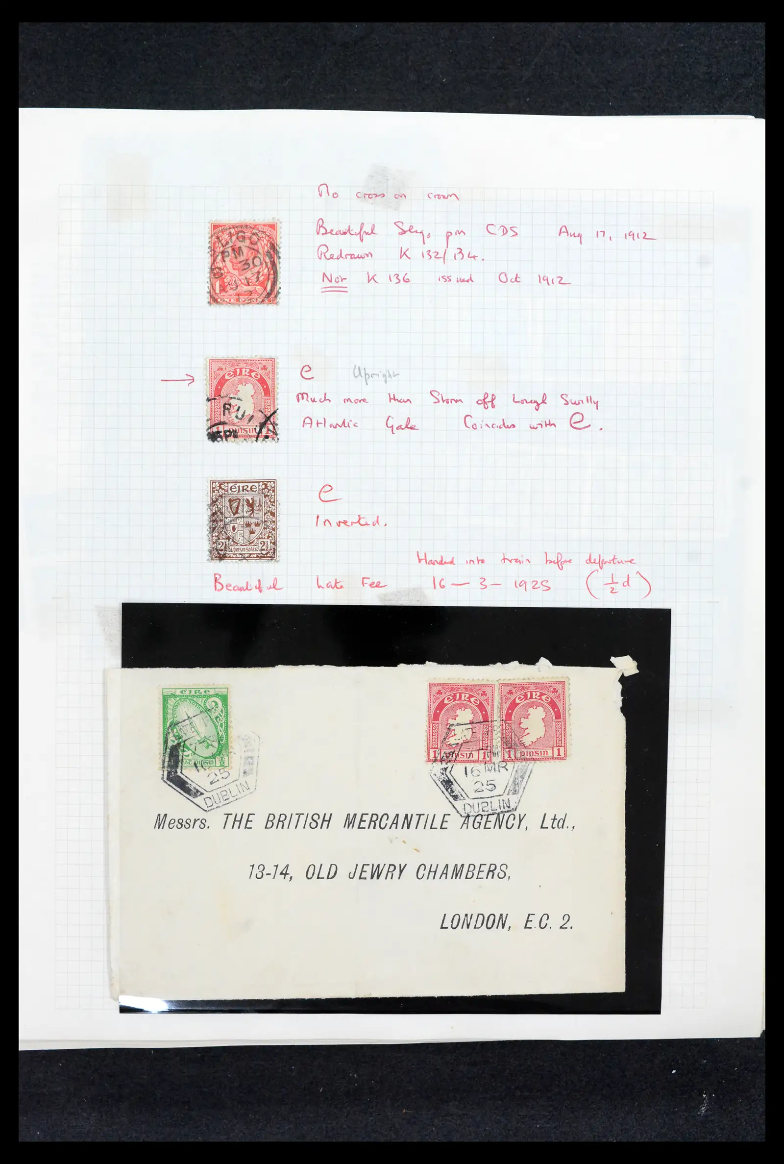 42178 0039 - Postzegelverzameling 42178 Ierland langlopende uitgaven 1922-2001.