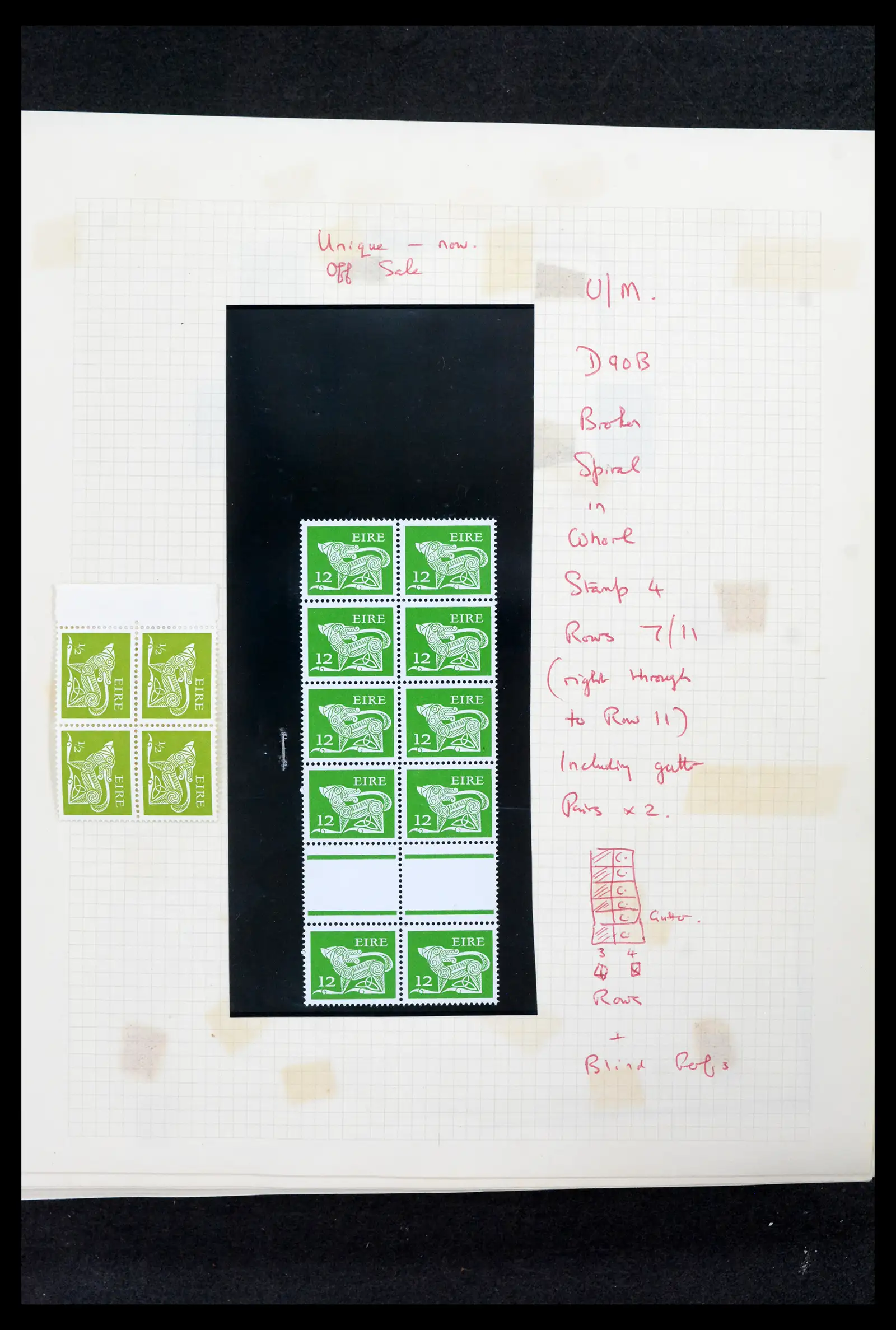 42178 0041 - Postzegelverzameling 42178 Ierland langlopende uitgaven 1922-2001.