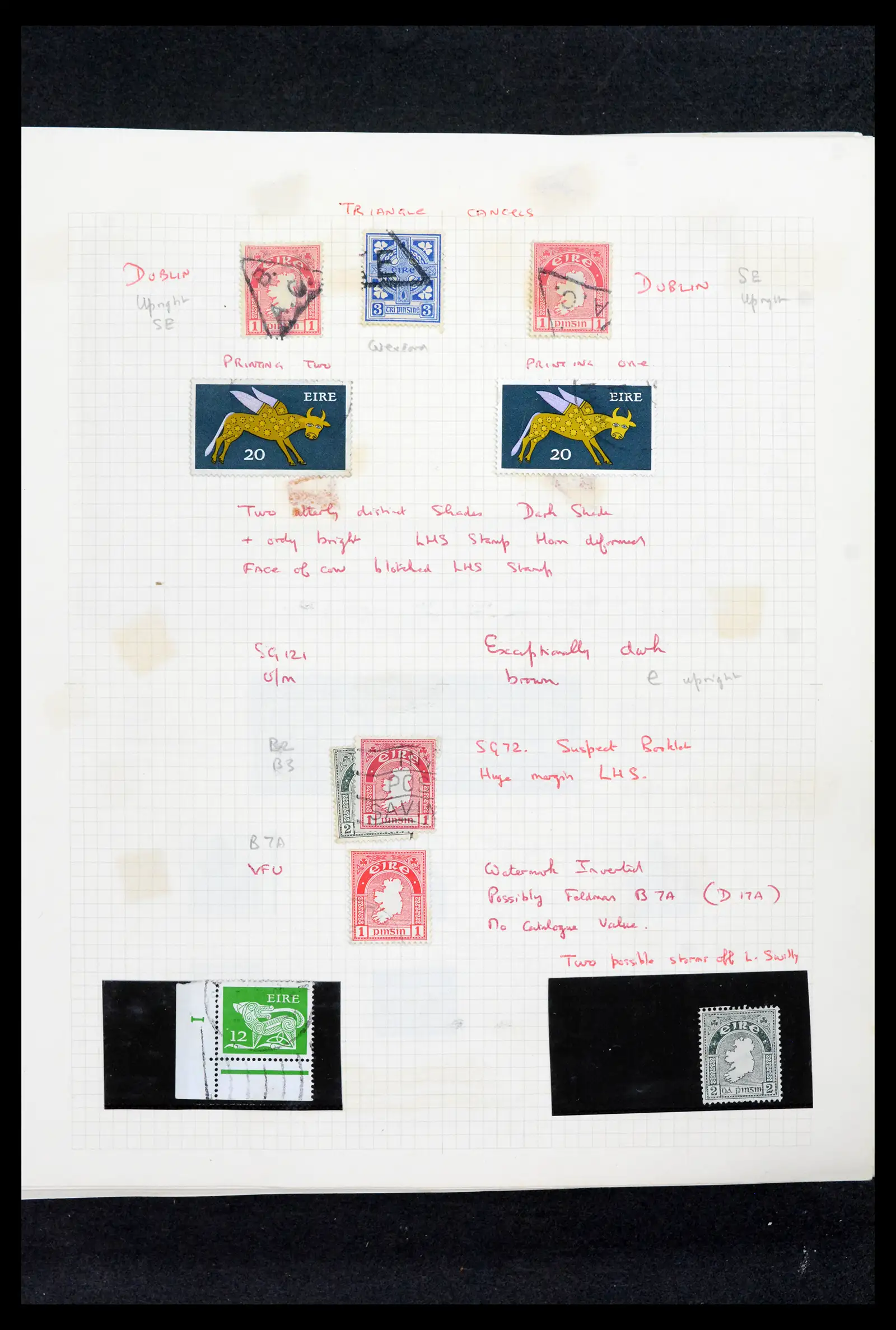42178 0042 - Postzegelverzameling 42178 Ierland langlopende uitgaven 1922-2001.