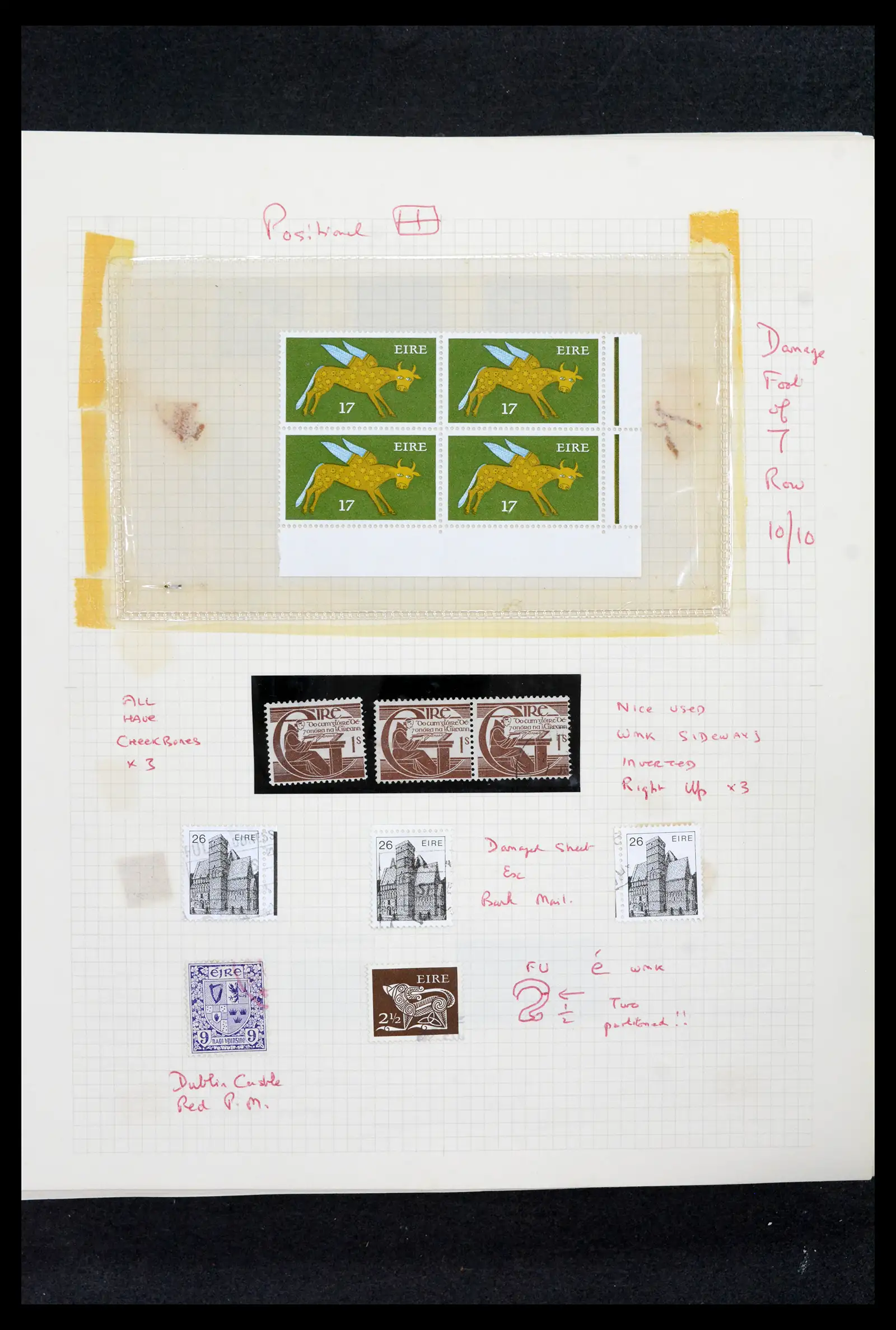 42178 0043 - Postzegelverzameling 42178 Ierland langlopende uitgaven 1922-2001.