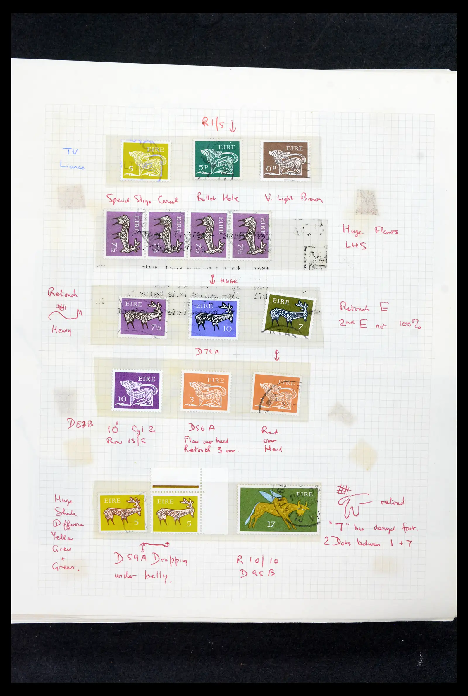 42178 0044 - Postzegelverzameling 42178 Ierland langlopende uitgaven 1922-2001.