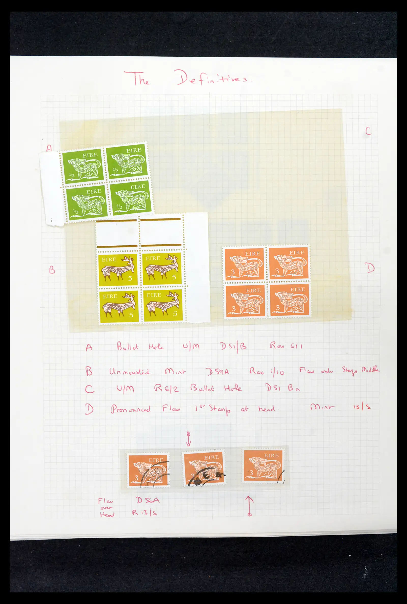 42178 0048 - Postzegelverzameling 42178 Ierland langlopende uitgaven 1922-2001.