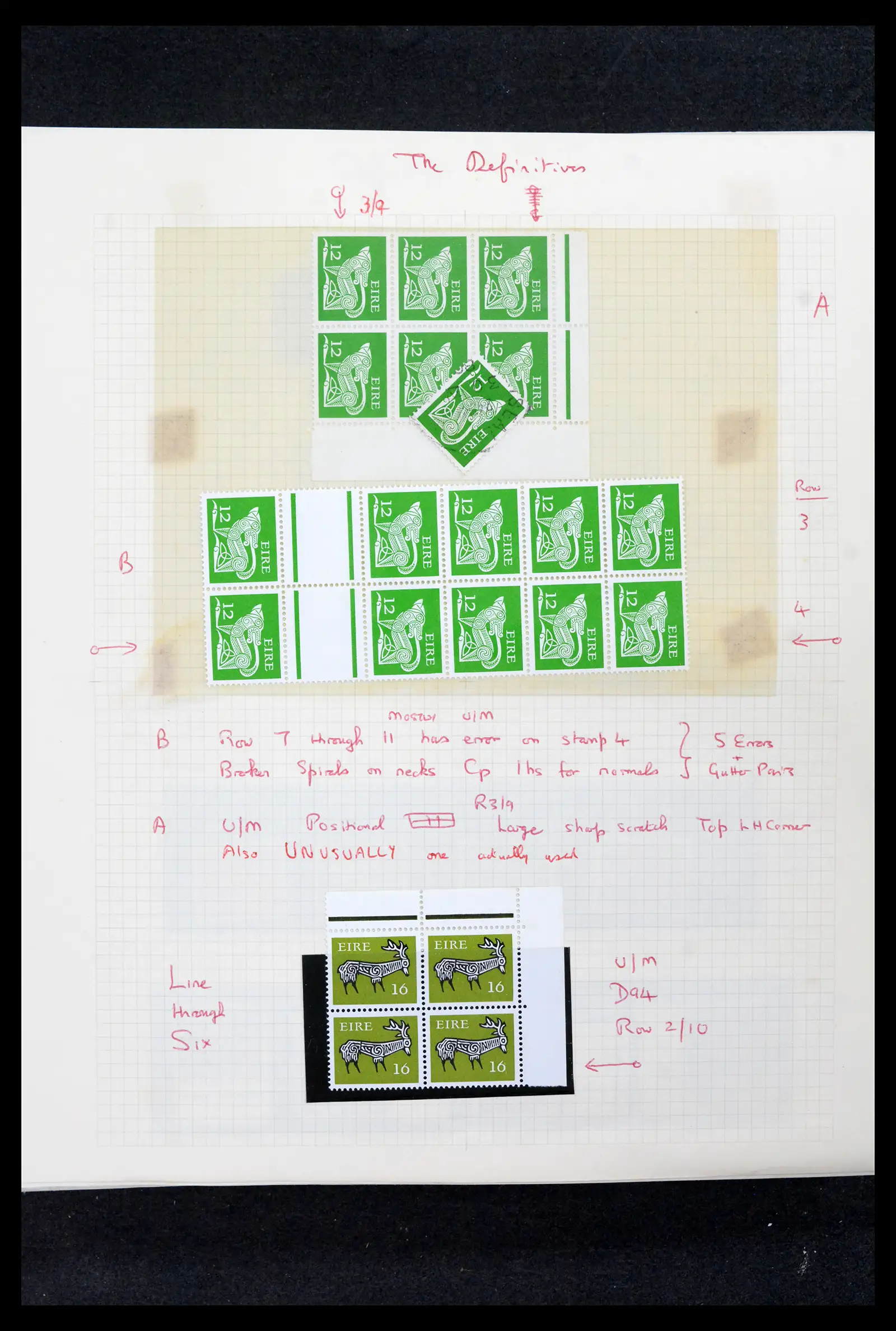 42178 0049 - Postzegelverzameling 42178 Ierland langlopende uitgaven 1922-2001.