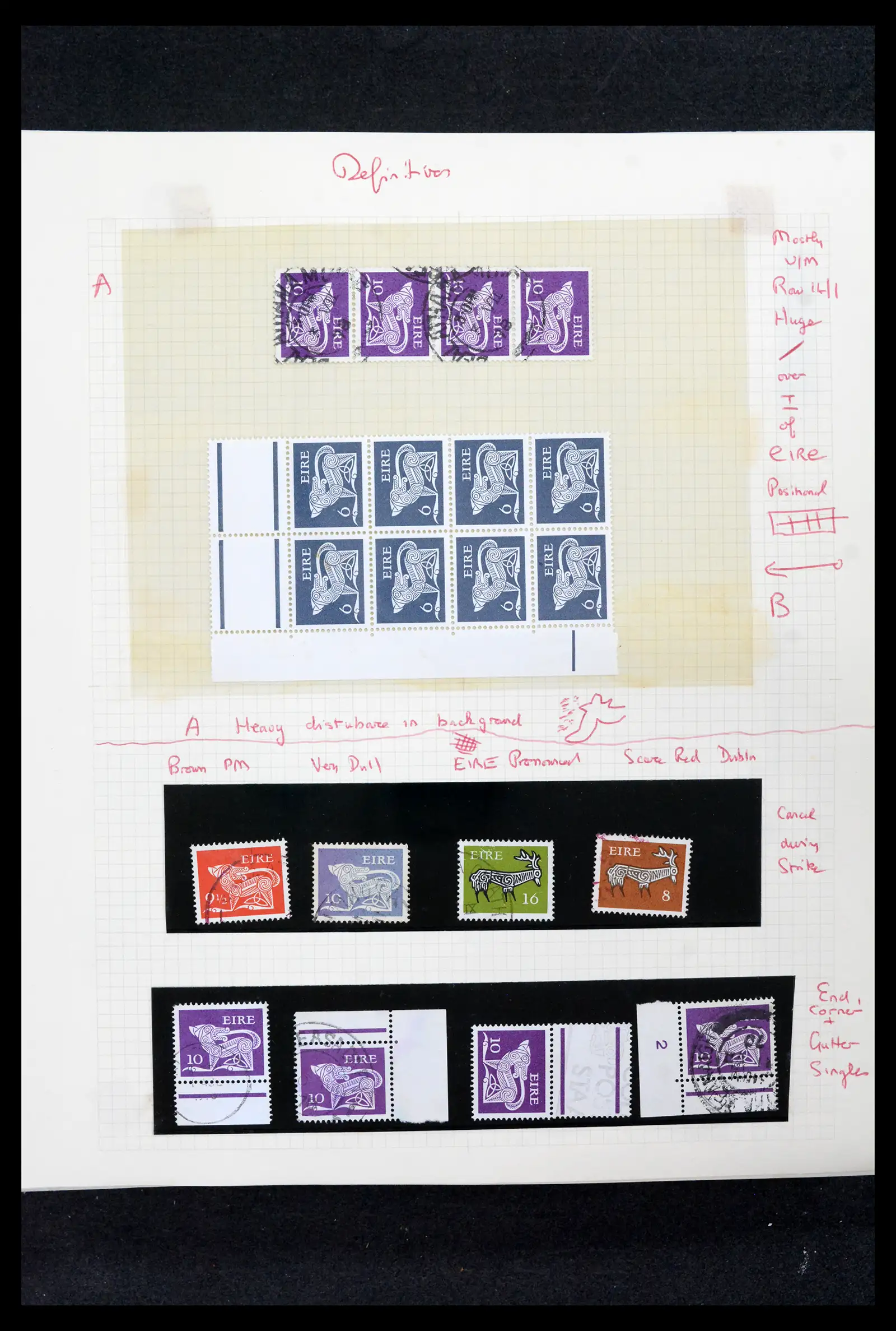 42178 0050 - Postzegelverzameling 42178 Ierland langlopende uitgaven 1922-2001.