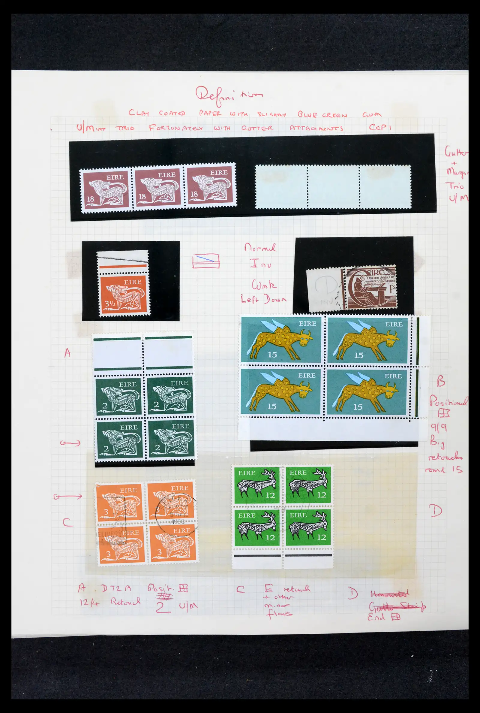 42178 0051 - Postzegelverzameling 42178 Ierland langlopende uitgaven 1922-2001.