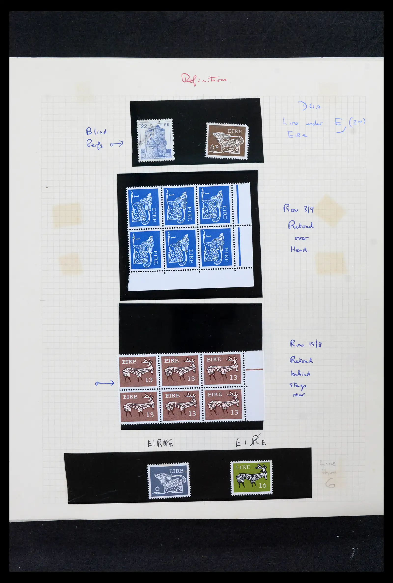 42178 0052 - Postzegelverzameling 42178 Ierland langlopende uitgaven 1922-2001.