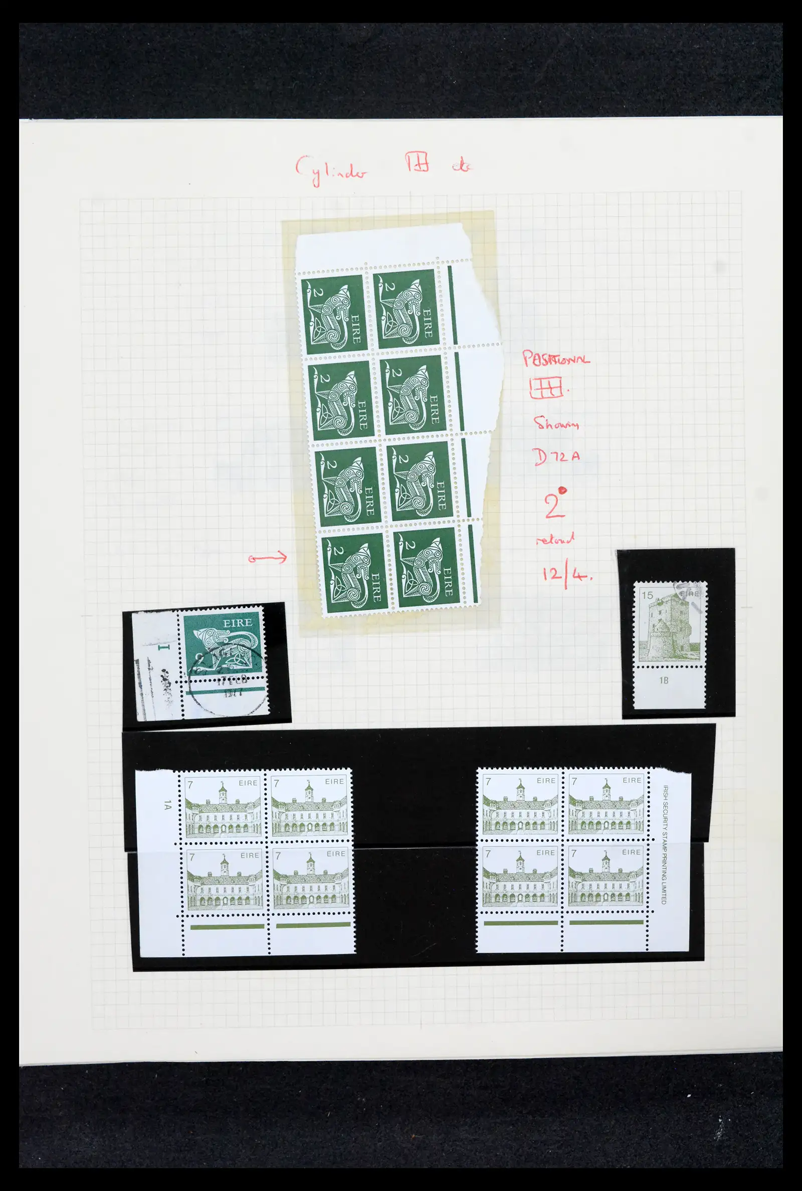 42178 0056 - Postzegelverzameling 42178 Ierland langlopende uitgaven 1922-2001.