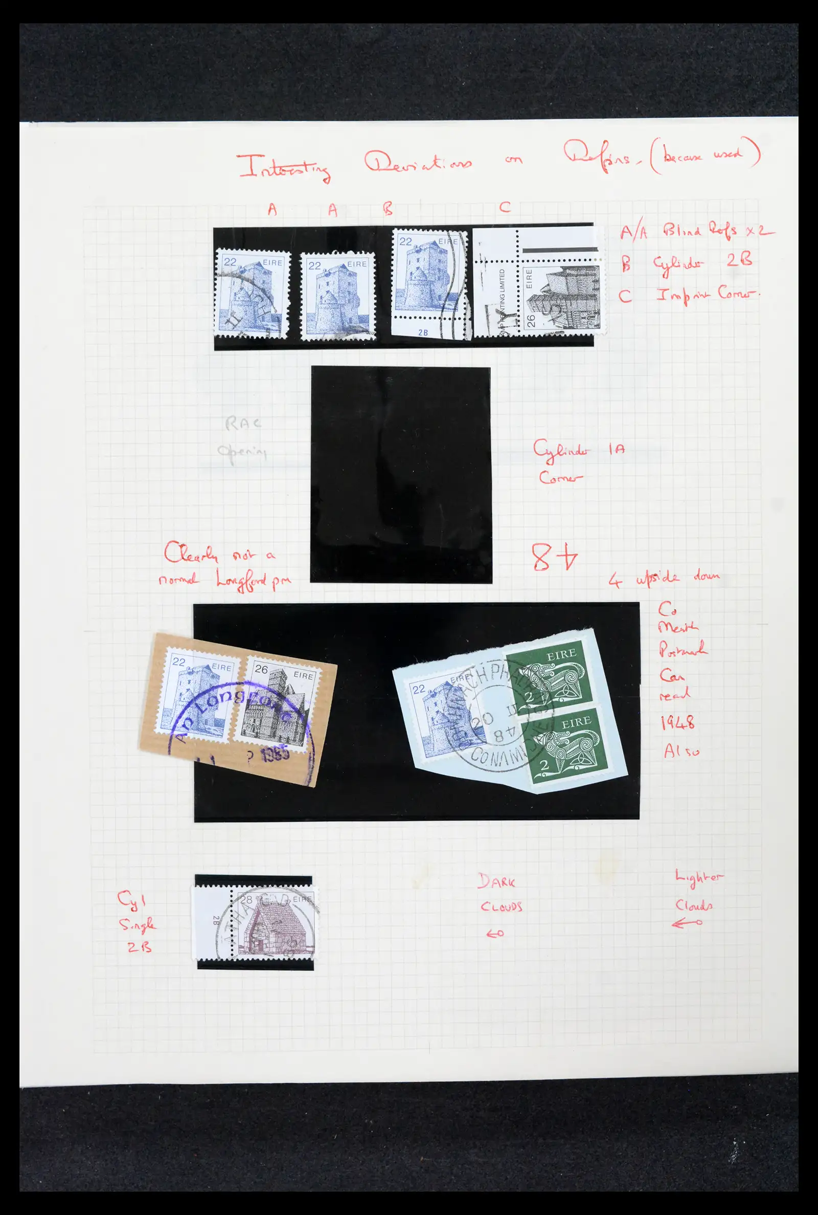 42178 0058 - Postzegelverzameling 42178 Ierland langlopende uitgaven 1922-2001.
