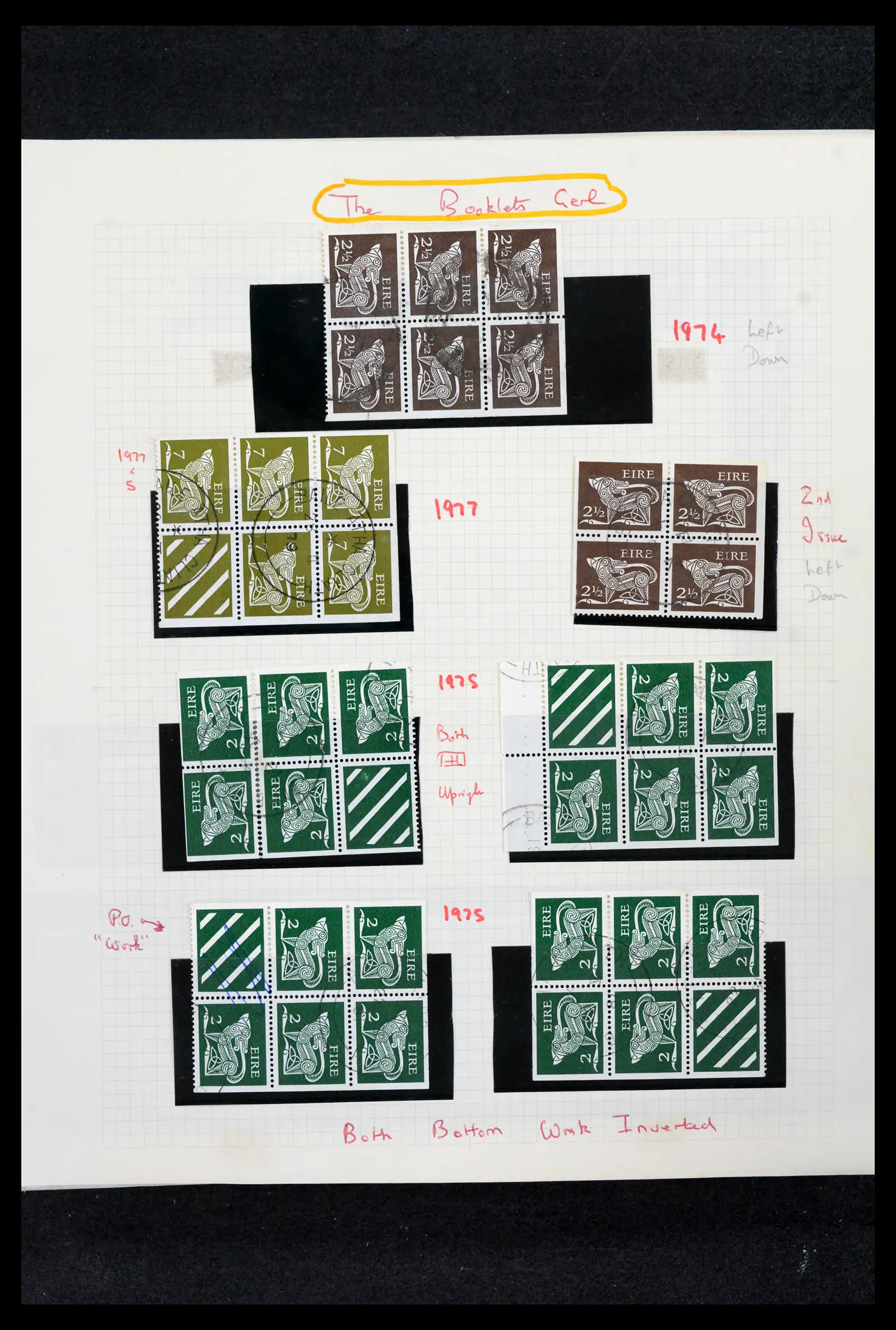 42178 0064 - Postzegelverzameling 42178 Ierland langlopende uitgaven 1922-2001.