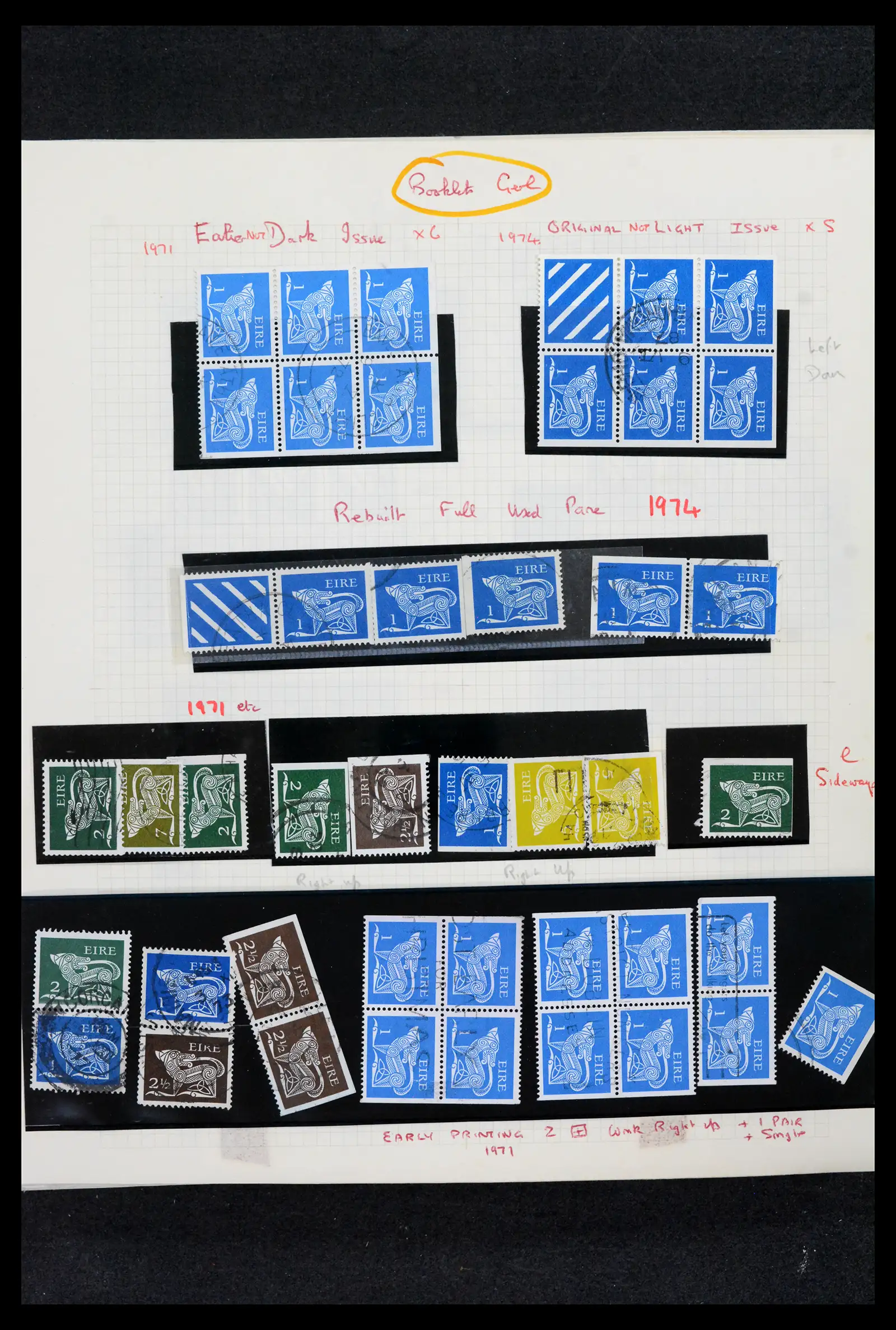 42178 0065 - Postzegelverzameling 42178 Ierland langlopende uitgaven 1922-2001.