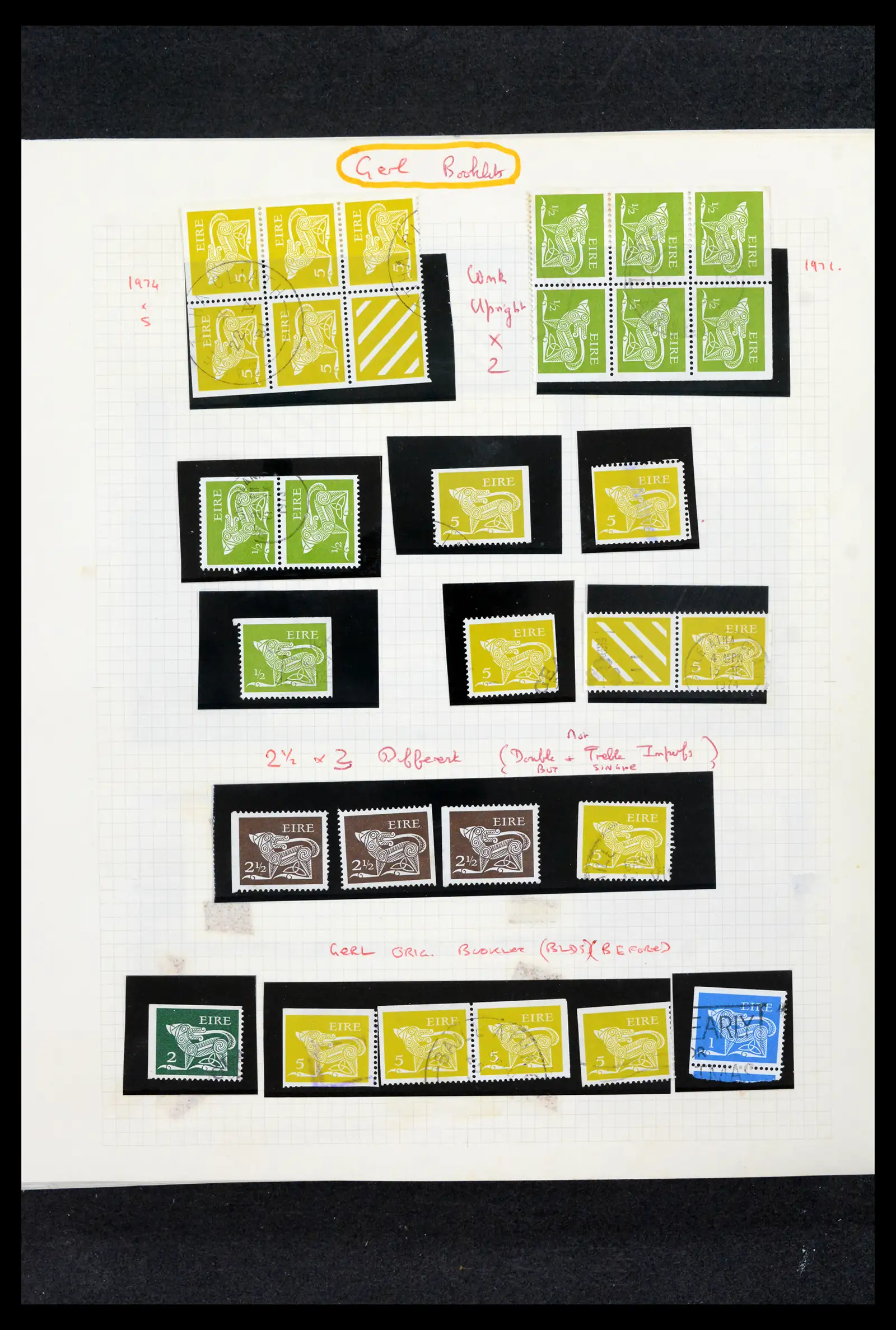 42178 0067 - Postzegelverzameling 42178 Ierland langlopende uitgaven 1922-2001.