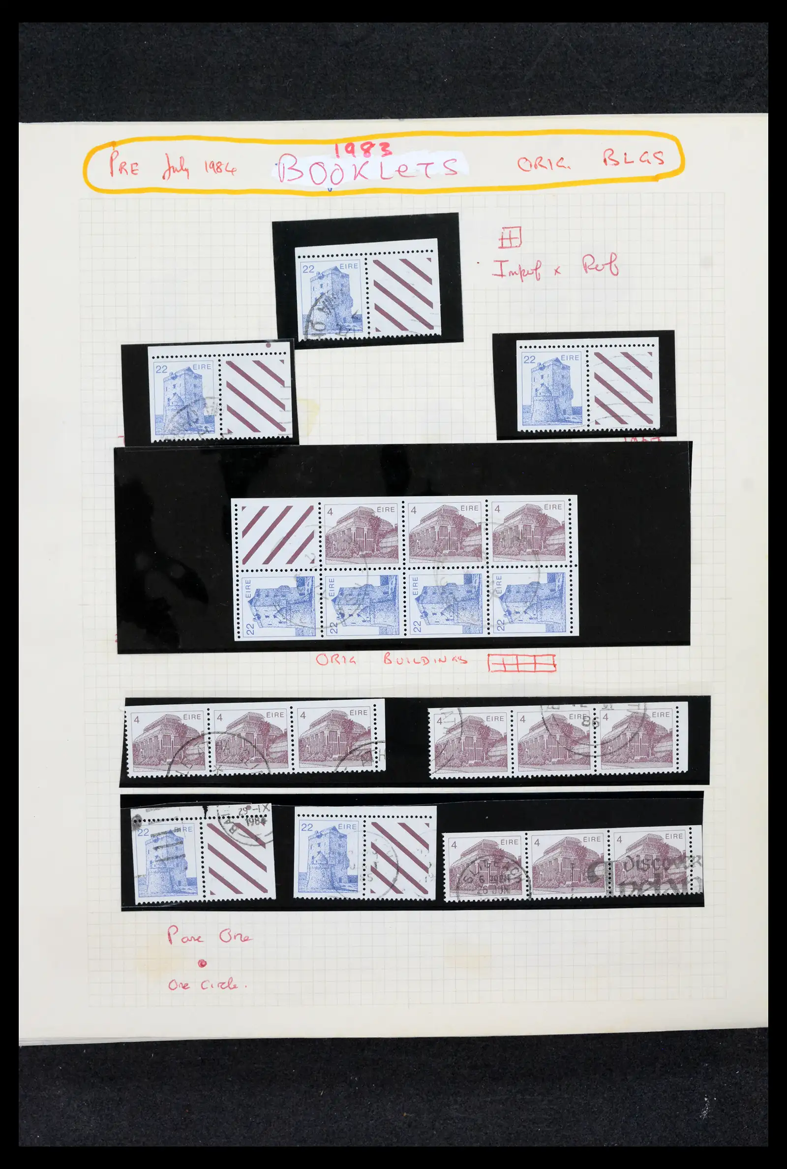 42178 0068 - Postzegelverzameling 42178 Ierland langlopende uitgaven 1922-2001.