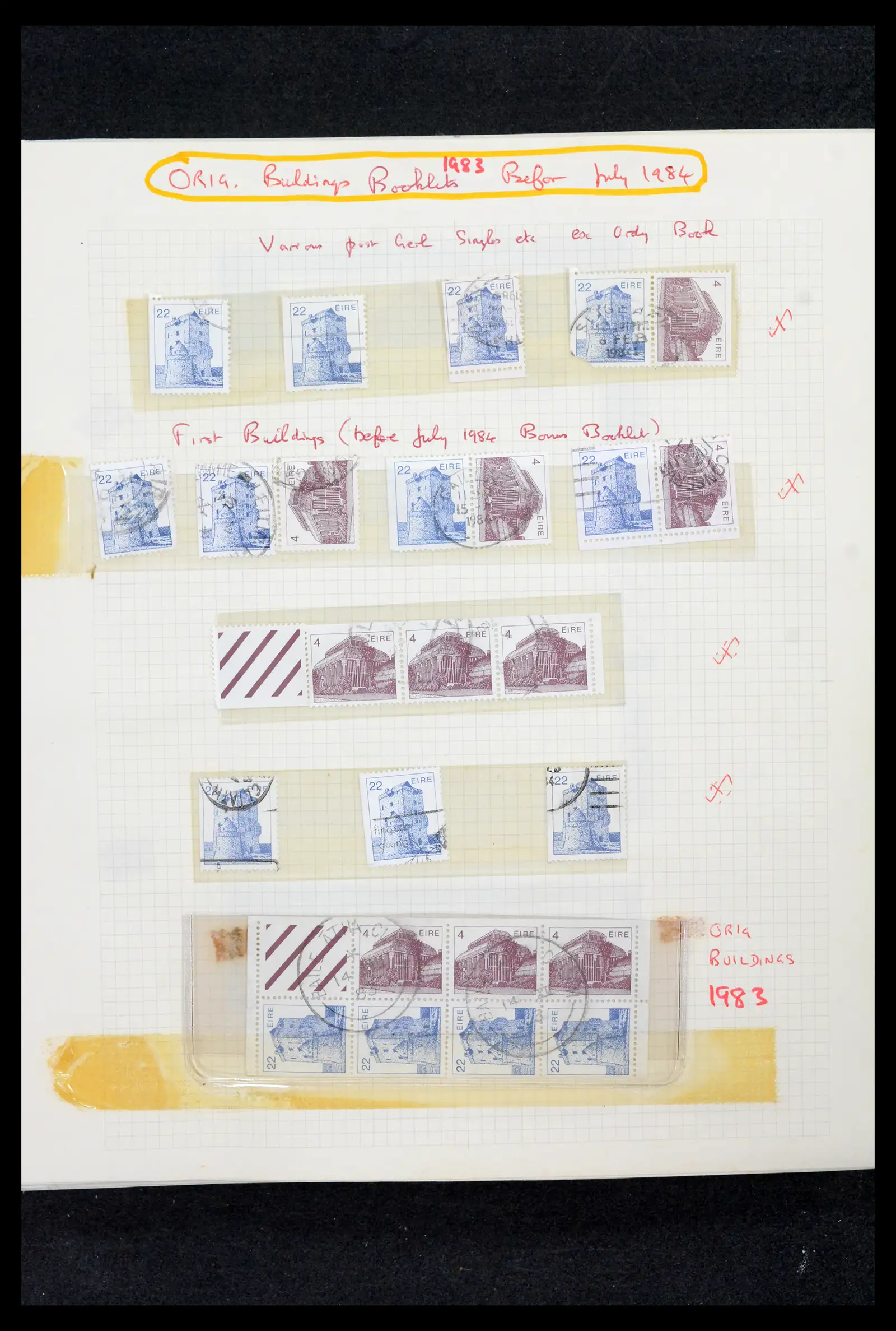 42178 0069 - Postzegelverzameling 42178 Ierland langlopende uitgaven 1922-2001.