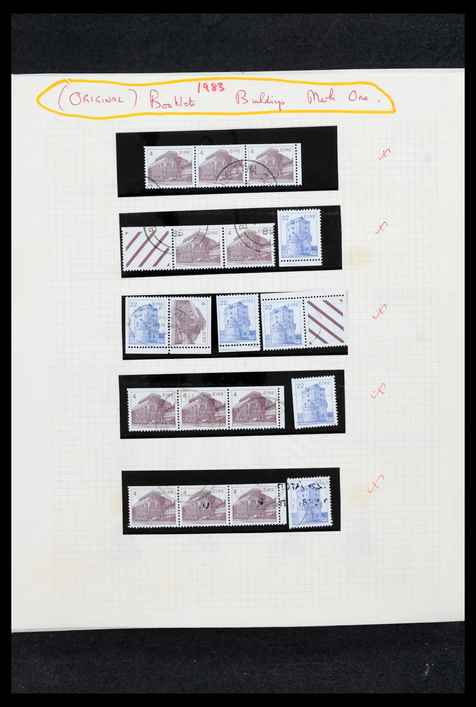 42178 0070 - Postzegelverzameling 42178 Ierland langlopende uitgaven 1922-2001.
