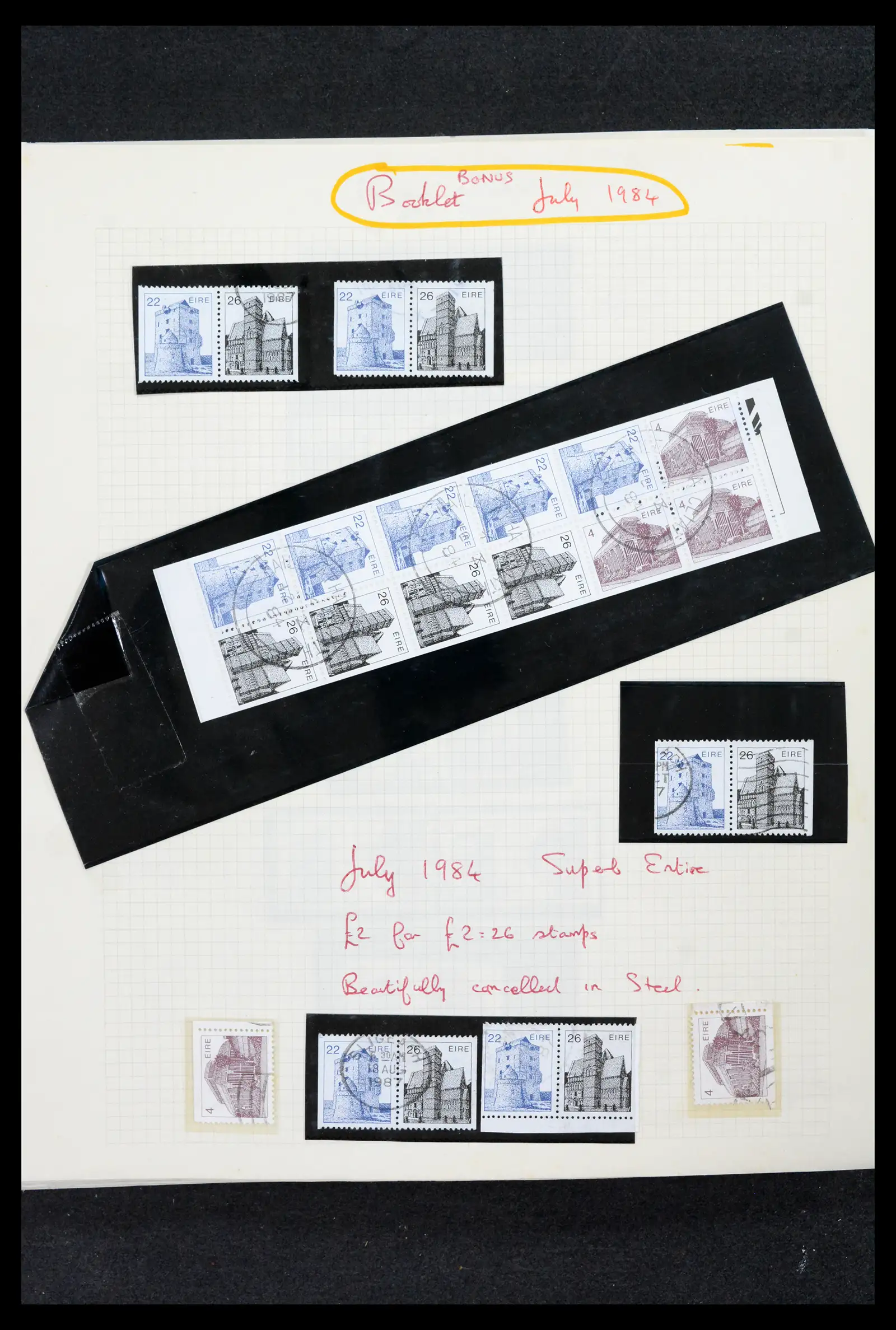 42178 0074 - Postzegelverzameling 42178 Ierland langlopende uitgaven 1922-2001.