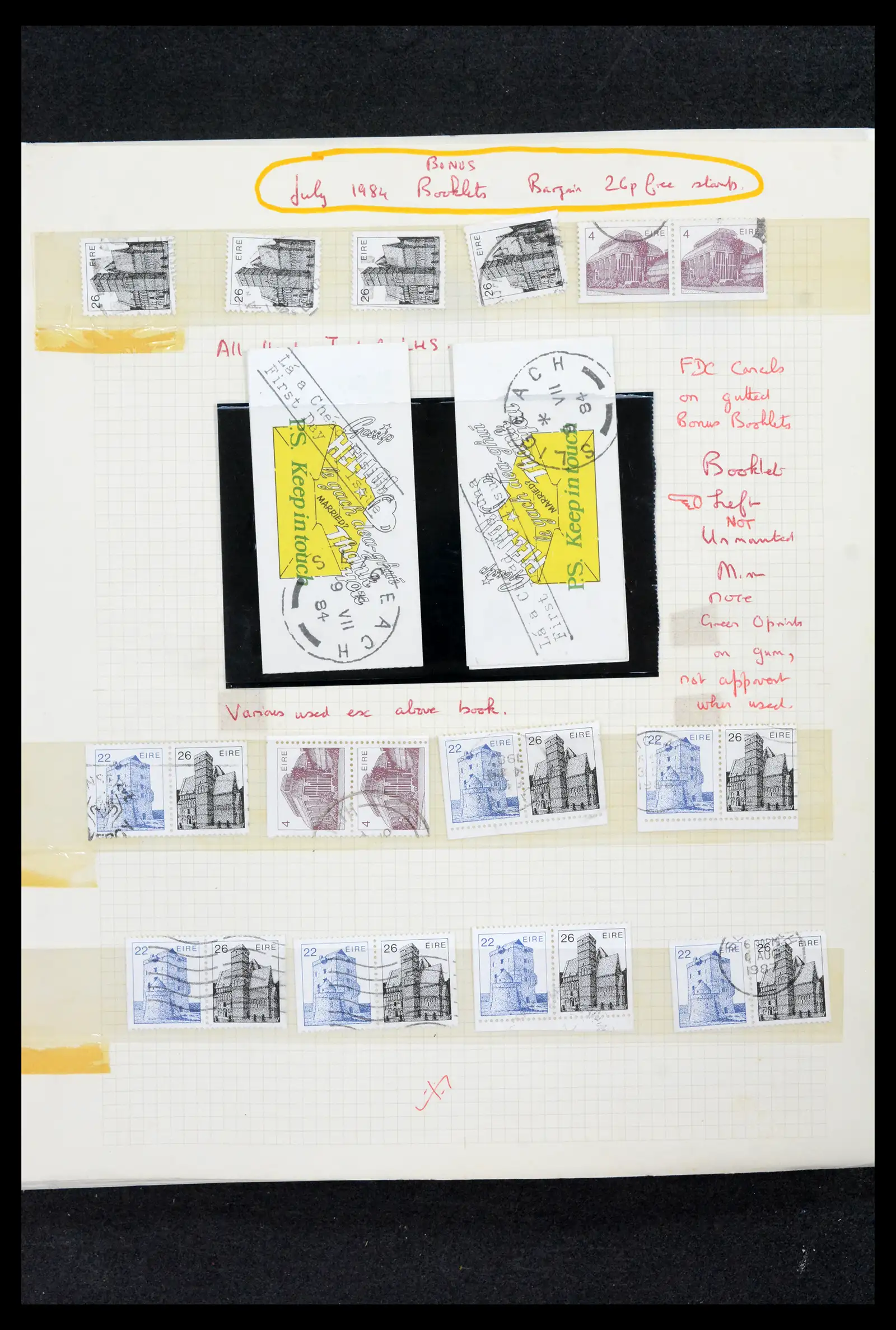 42178 0077 - Postzegelverzameling 42178 Ierland langlopende uitgaven 1922-2001.