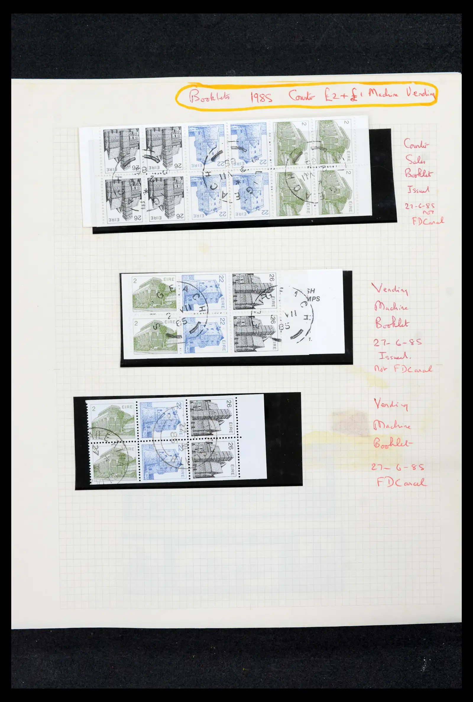 42178 0079 - Postzegelverzameling 42178 Ierland langlopende uitgaven 1922-2001.