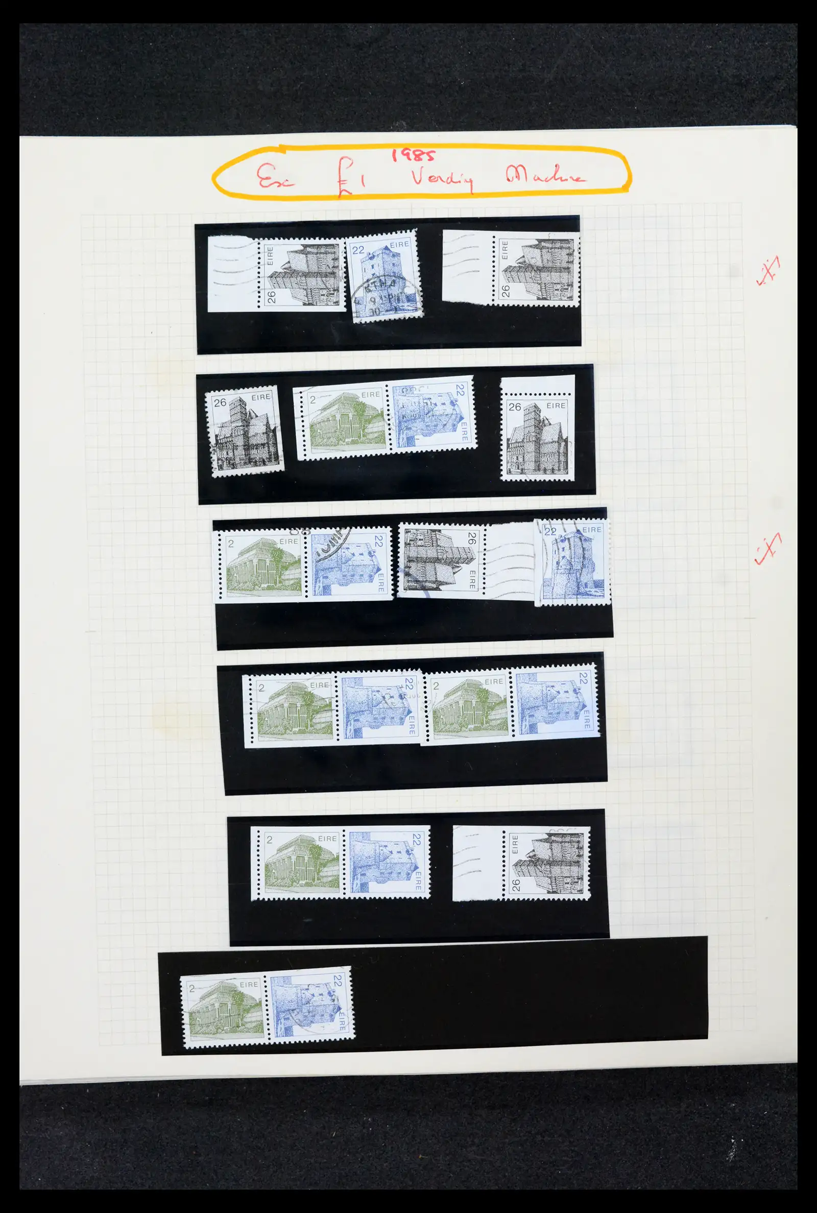 42178 0081 - Postzegelverzameling 42178 Ierland langlopende uitgaven 1922-2001.