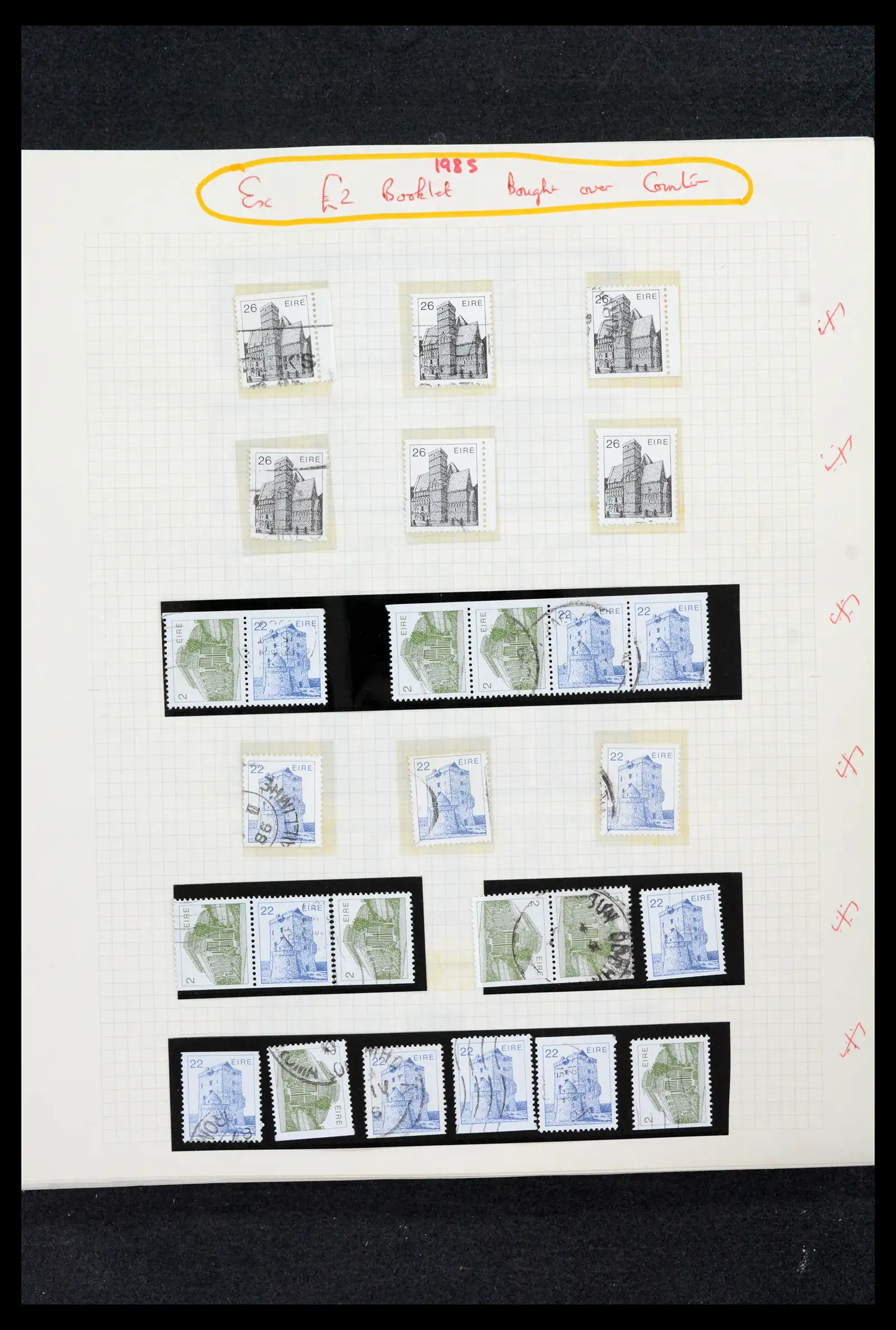 42178 0085 - Postzegelverzameling 42178 Ierland langlopende uitgaven 1922-2001.