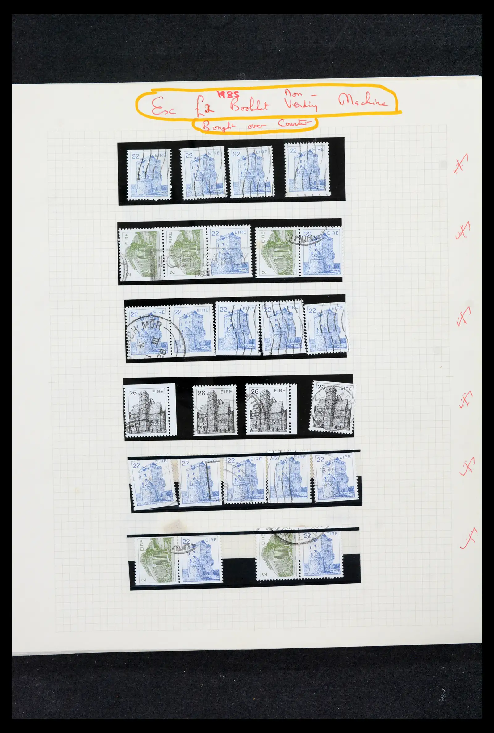 42178 0086 - Postzegelverzameling 42178 Ierland langlopende uitgaven 1922-2001.