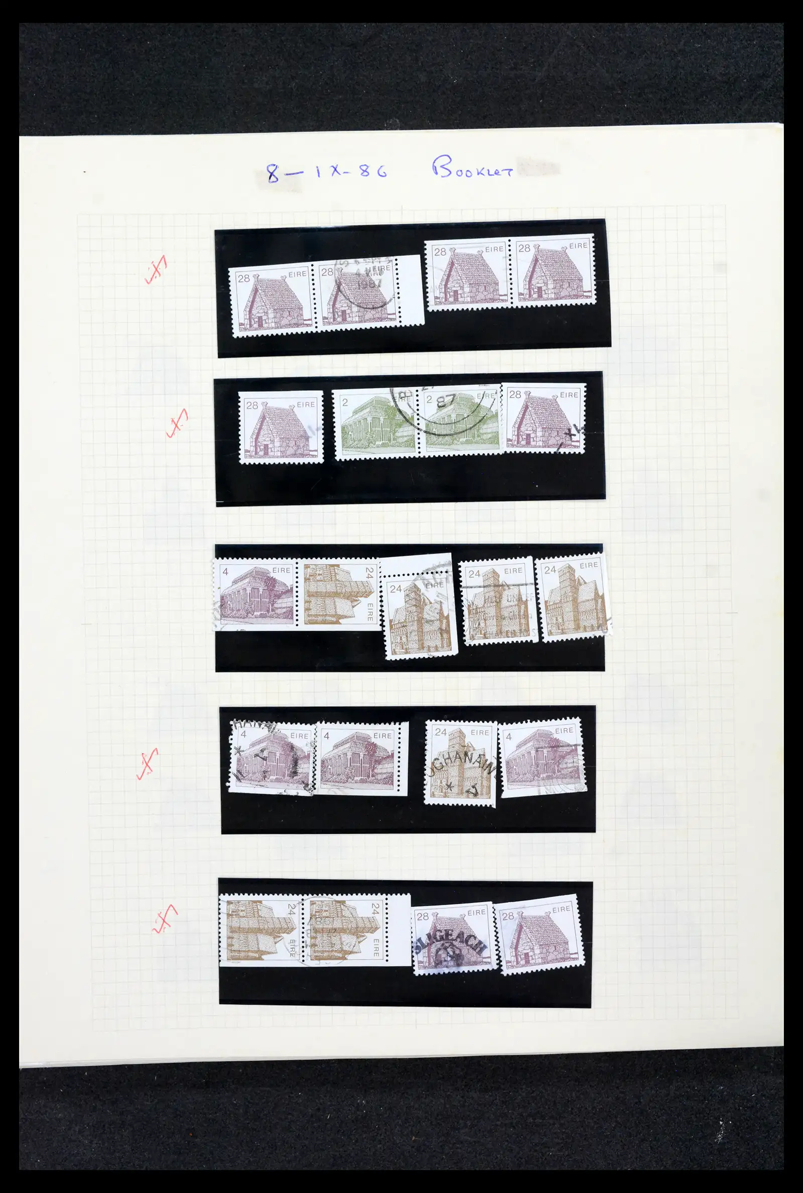 42178 0089 - Postzegelverzameling 42178 Ierland langlopende uitgaven 1922-2001.
