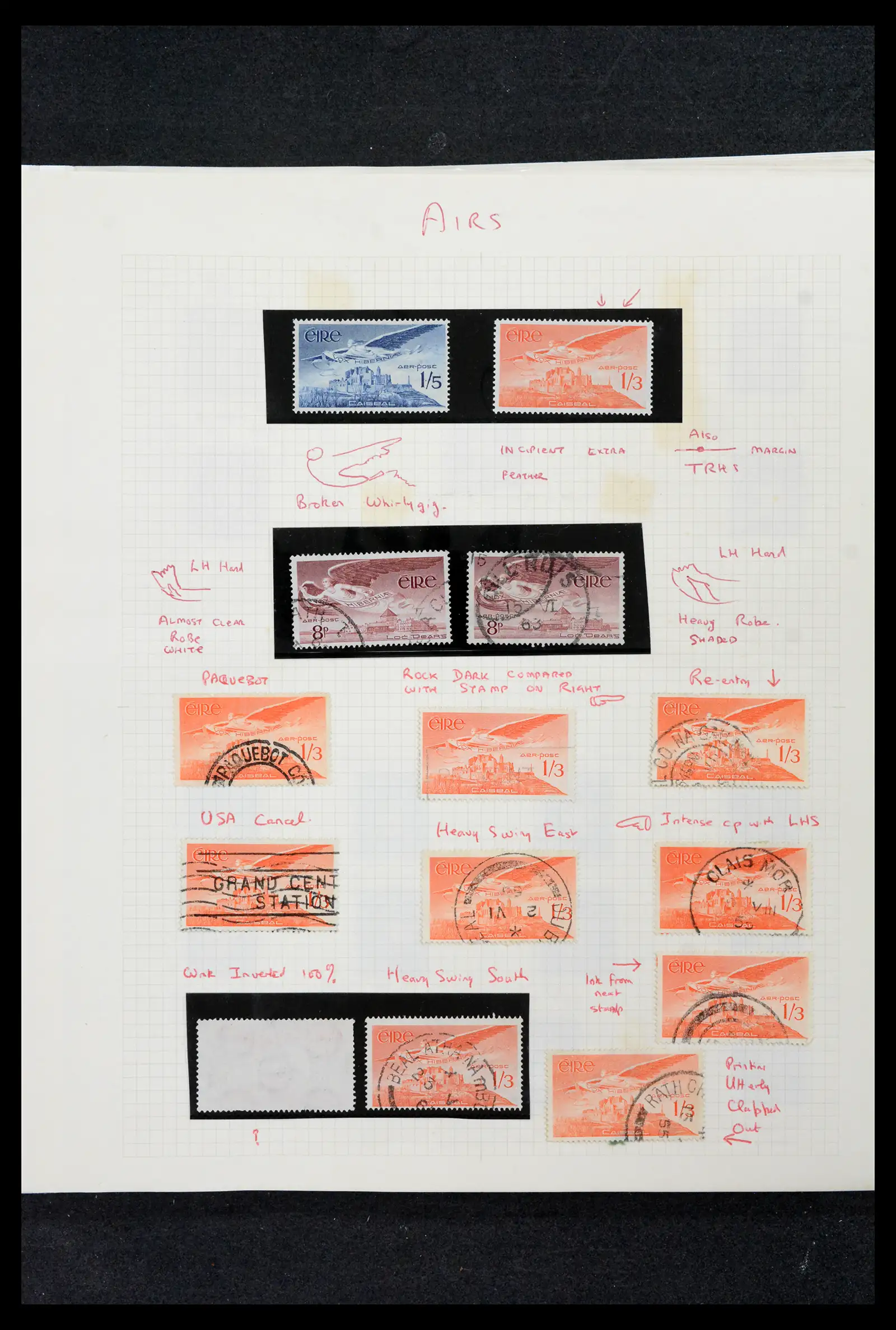 42178 0099 - Postzegelverzameling 42178 Ierland langlopende uitgaven 1922-2001.