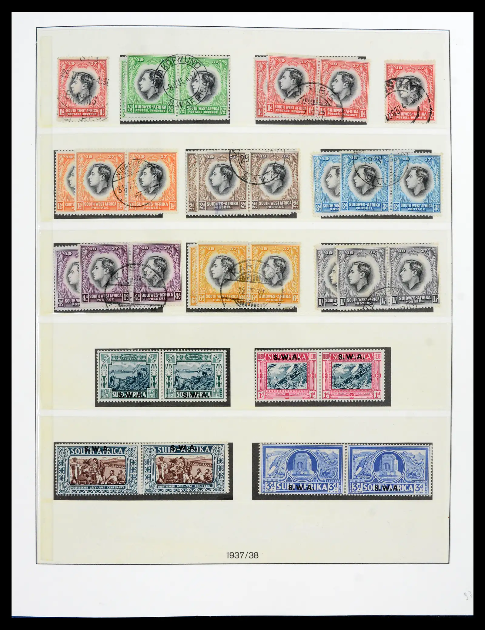 42179 0009 - Postzegelverzameling 42179 South West Africa 1923-1990.