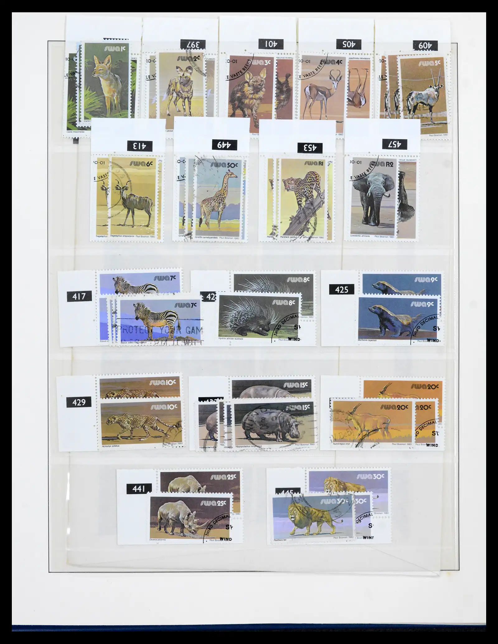 42179 0036 - Postzegelverzameling 42179 South West Africa 1923-1990.