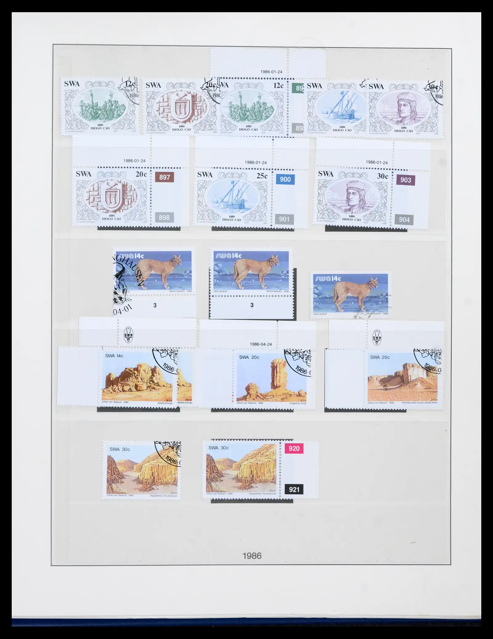 42179 0049 - Postzegelverzameling 42179 South West Africa 1923-1990.