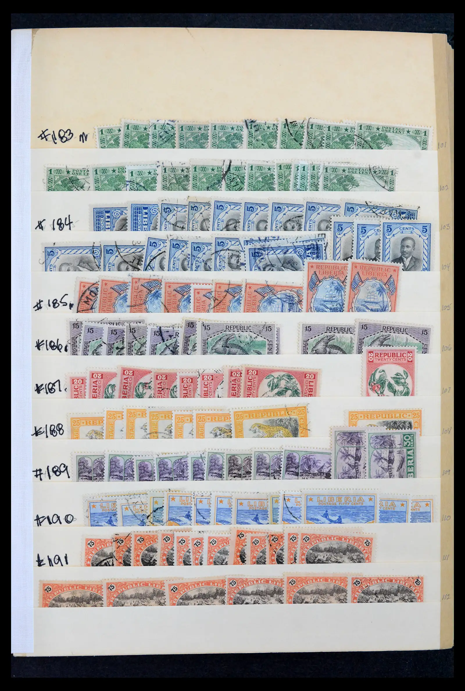 42182 0008 - Stamp collection 42182 Liberia 1860-1988.