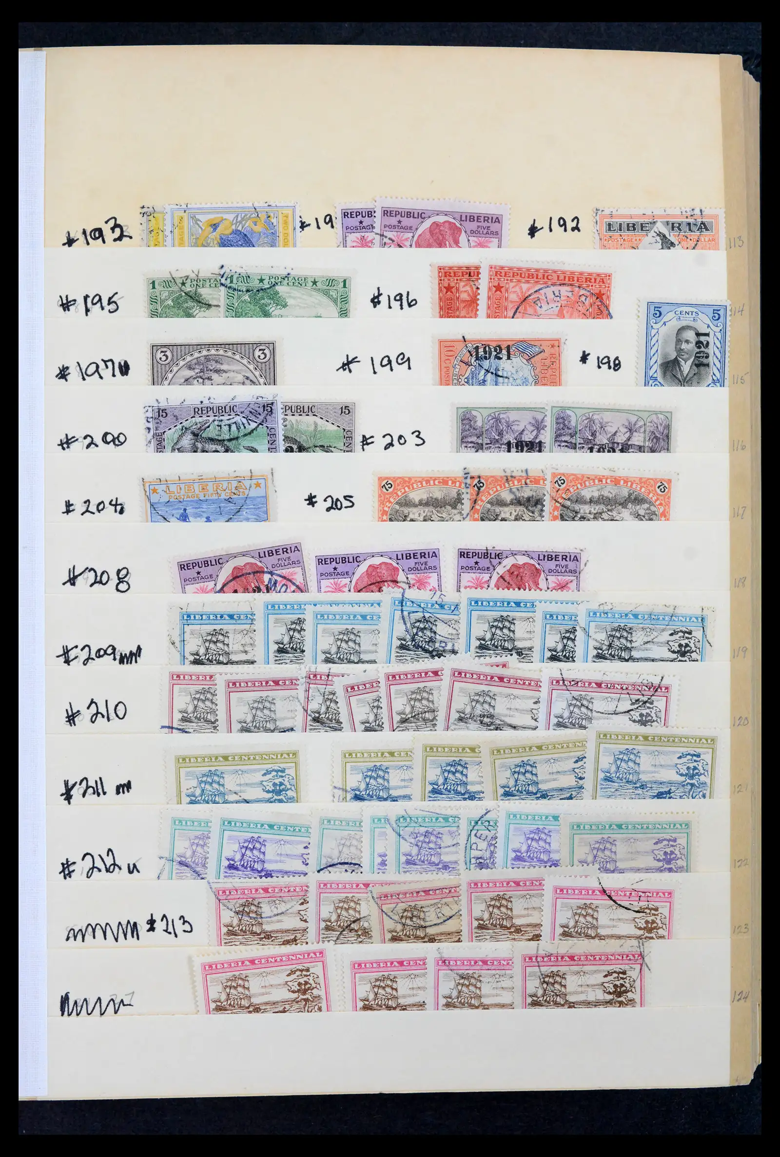 42182 0009 - Stamp collection 42182 Liberia 1860-1988.