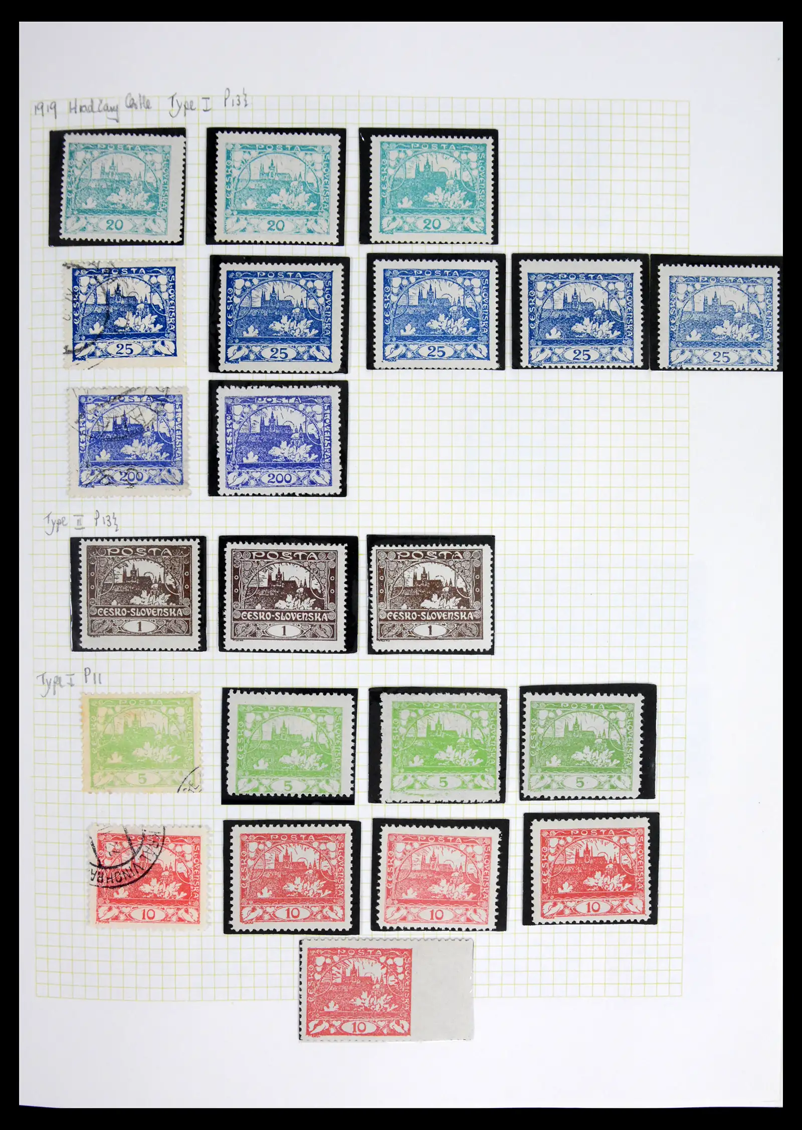 42183 0003 - Postzegelverzameling 42183 Tsjechoslowakije 1918-1961.