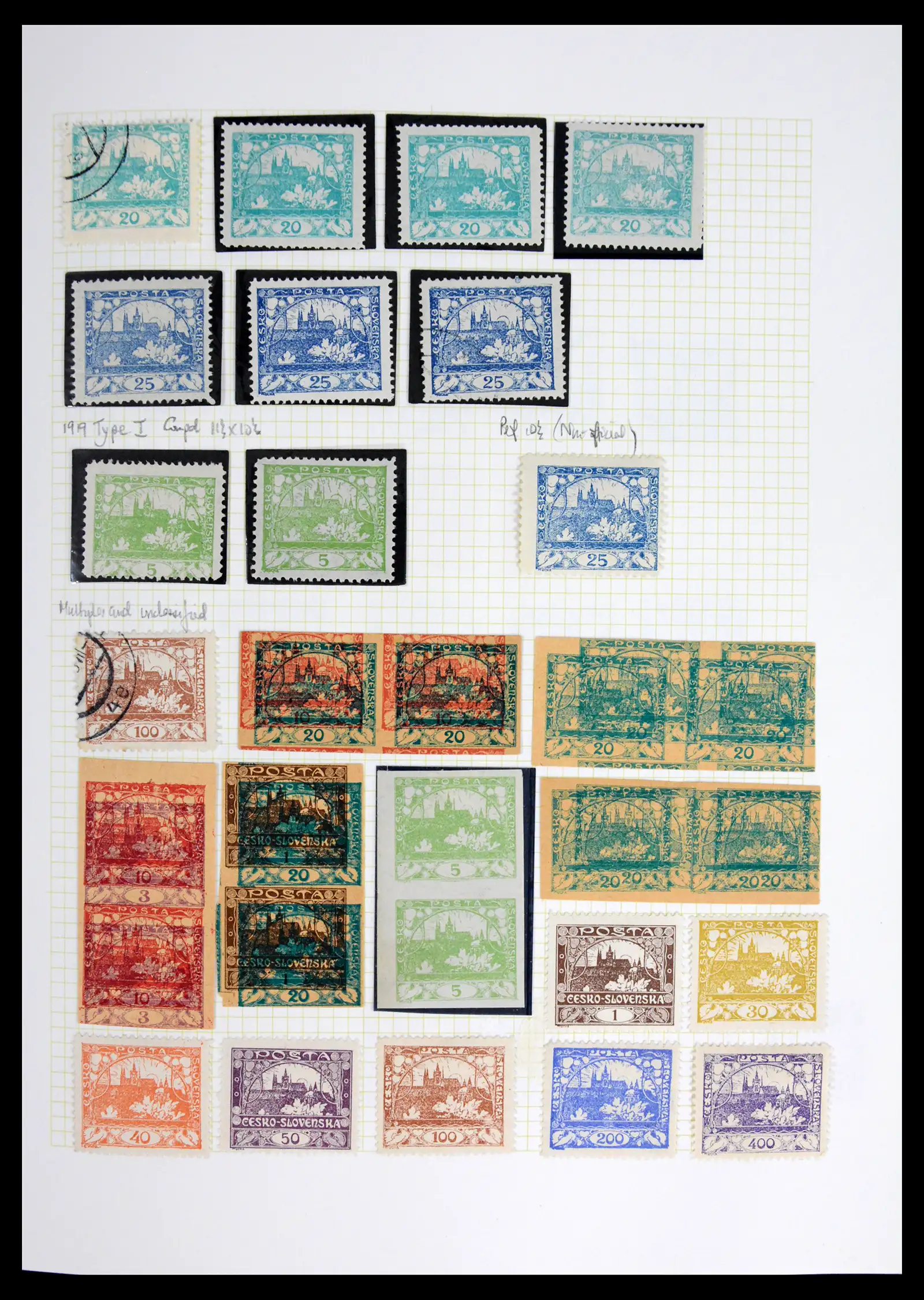 42183 0004 - Postzegelverzameling 42183 Tsjechoslowakije 1918-1961.
