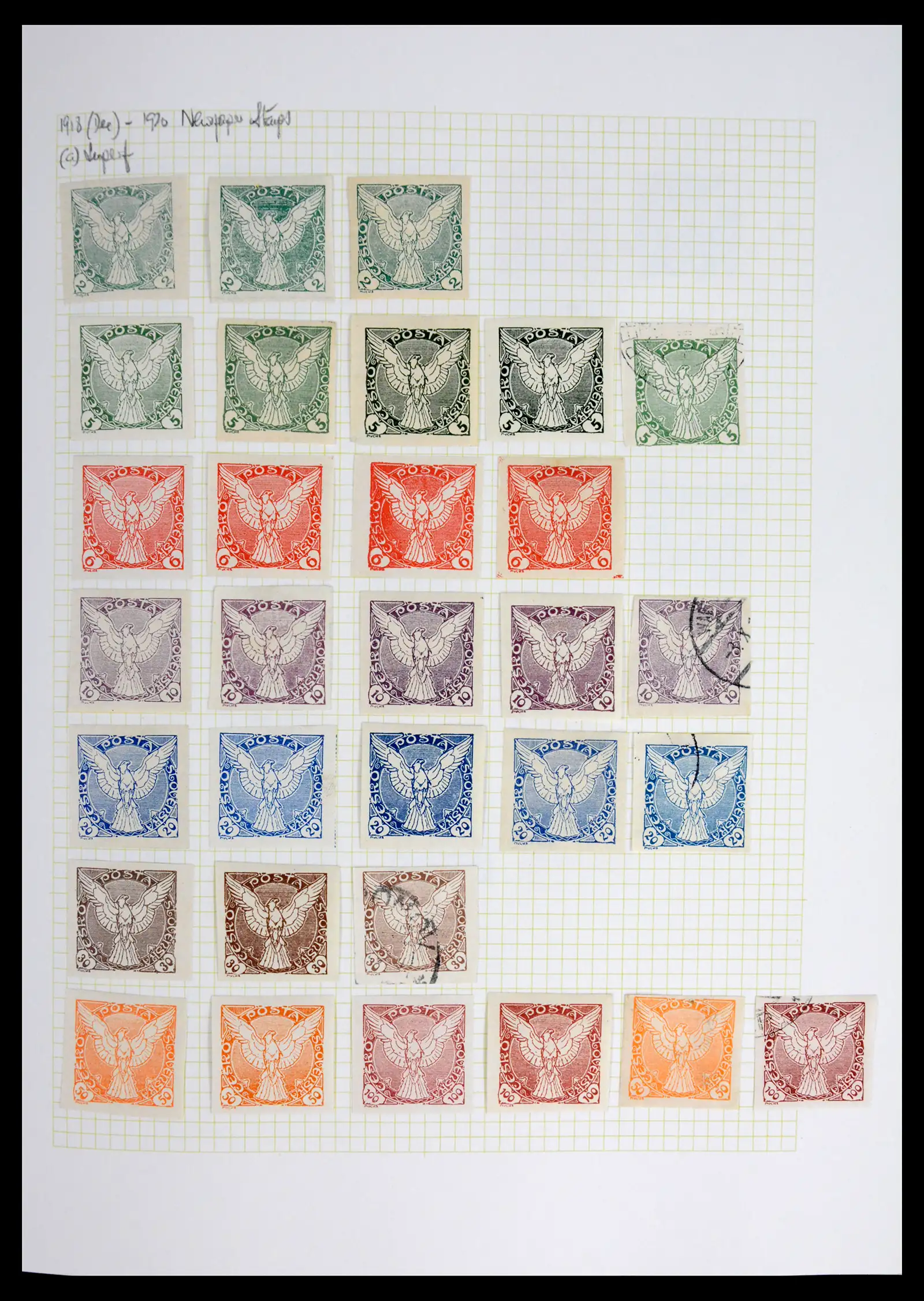 42183 0005 - Postzegelverzameling 42183 Tsjechoslowakije 1918-1961.
