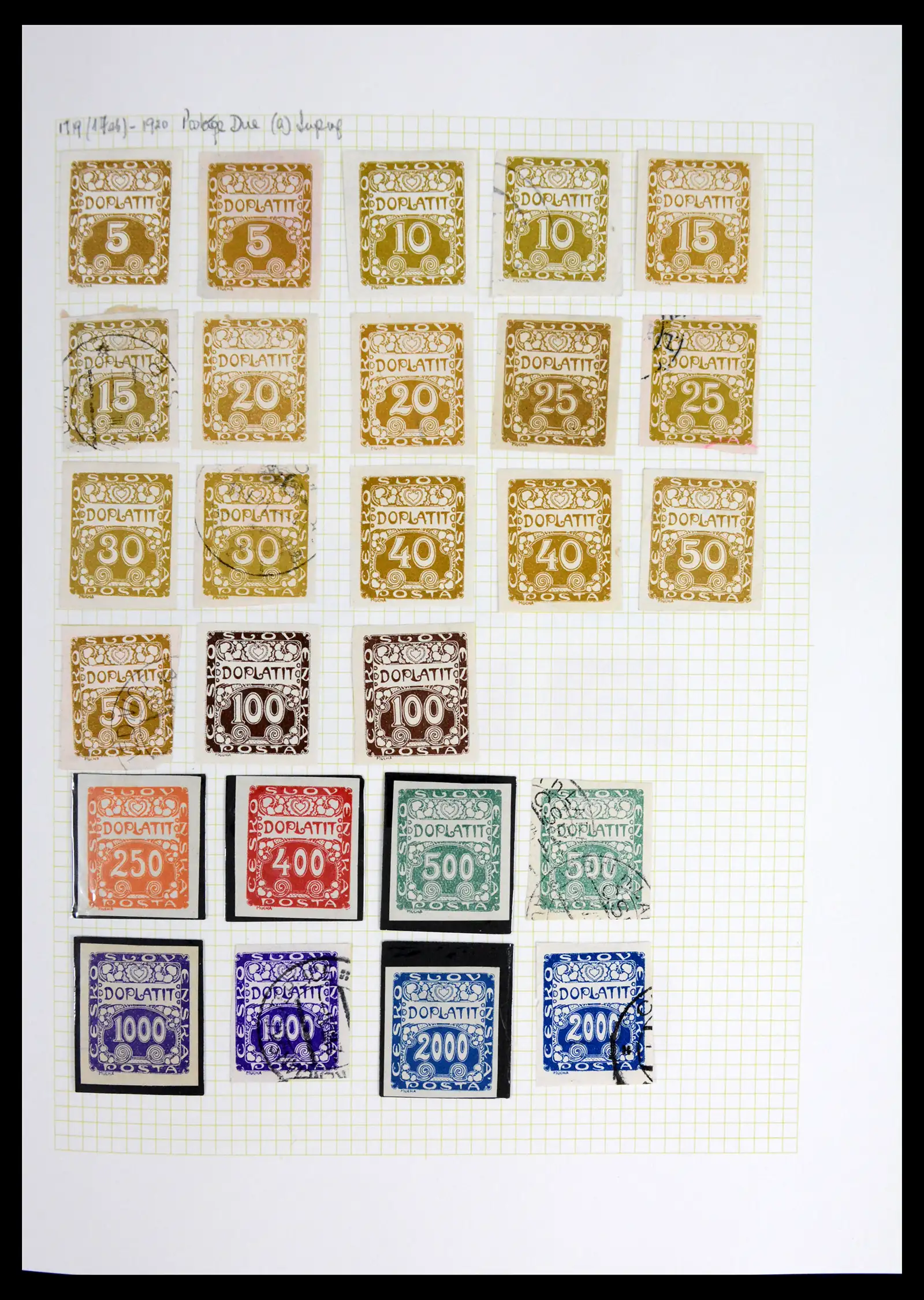42183 0007 - Postzegelverzameling 42183 Tsjechoslowakije 1918-1961.