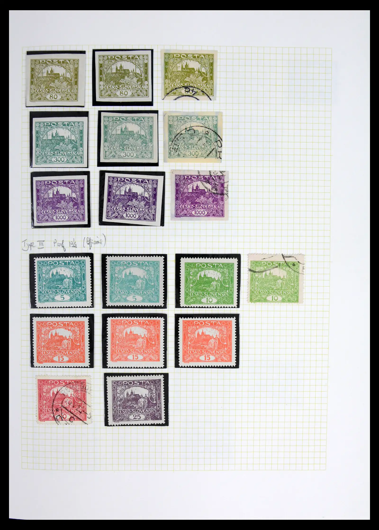 42183 0010 - Postzegelverzameling 42183 Tsjechoslowakije 1918-1961.