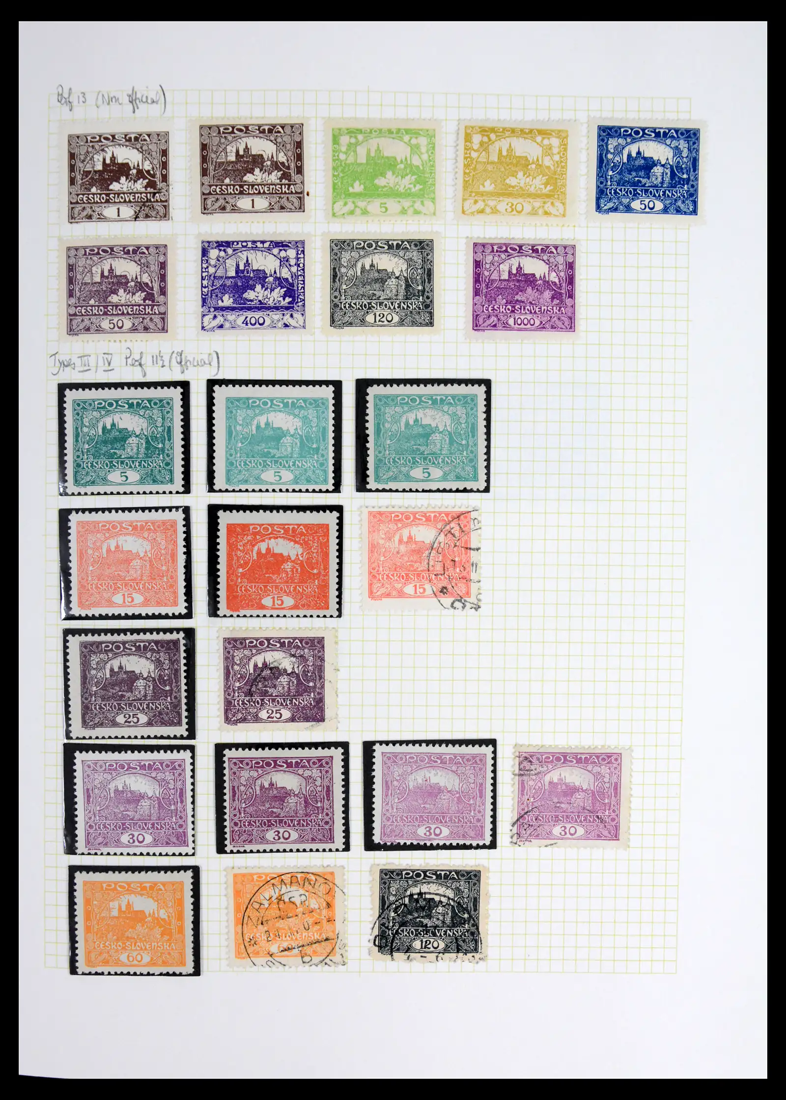 42183 0011 - Postzegelverzameling 42183 Tsjechoslowakije 1918-1961.