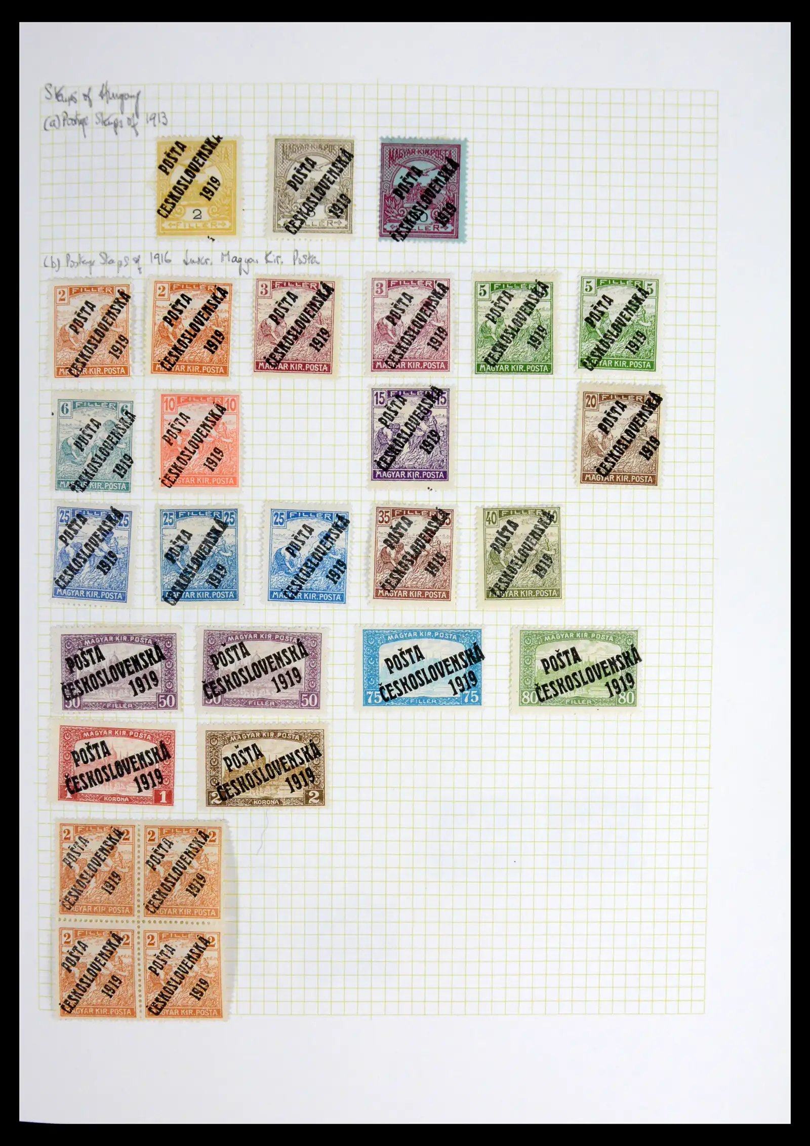 42183 0019 - Postzegelverzameling 42183 Tsjechoslowakije 1918-1961.
