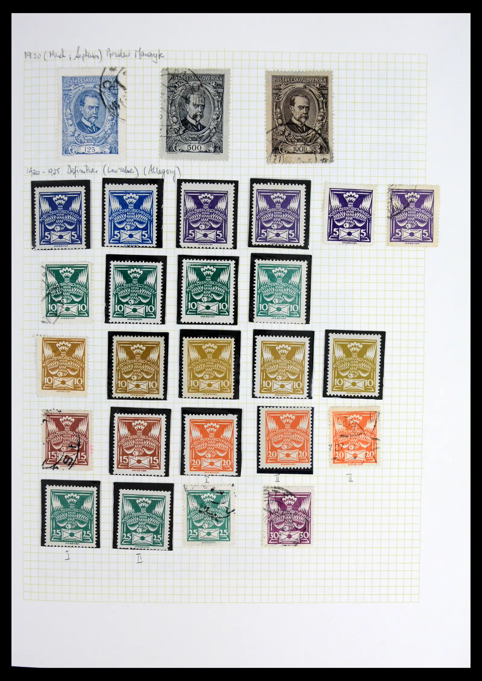 42183 0021 - Postzegelverzameling 42183 Tsjechoslowakije 1918-1961.