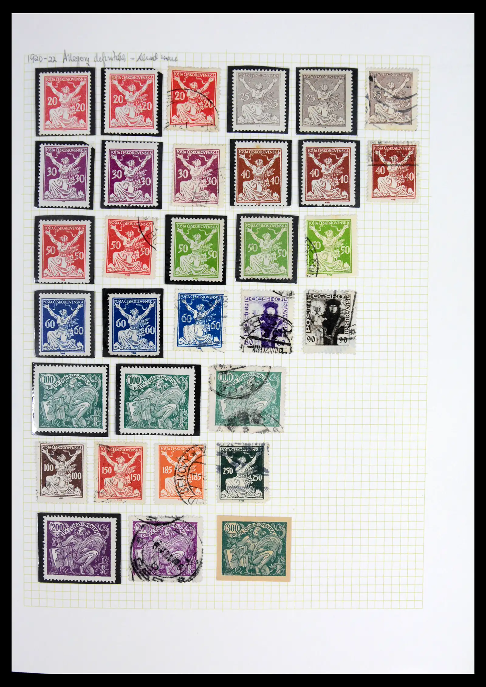 42183 0022 - Postzegelverzameling 42183 Tsjechoslowakije 1918-1961.